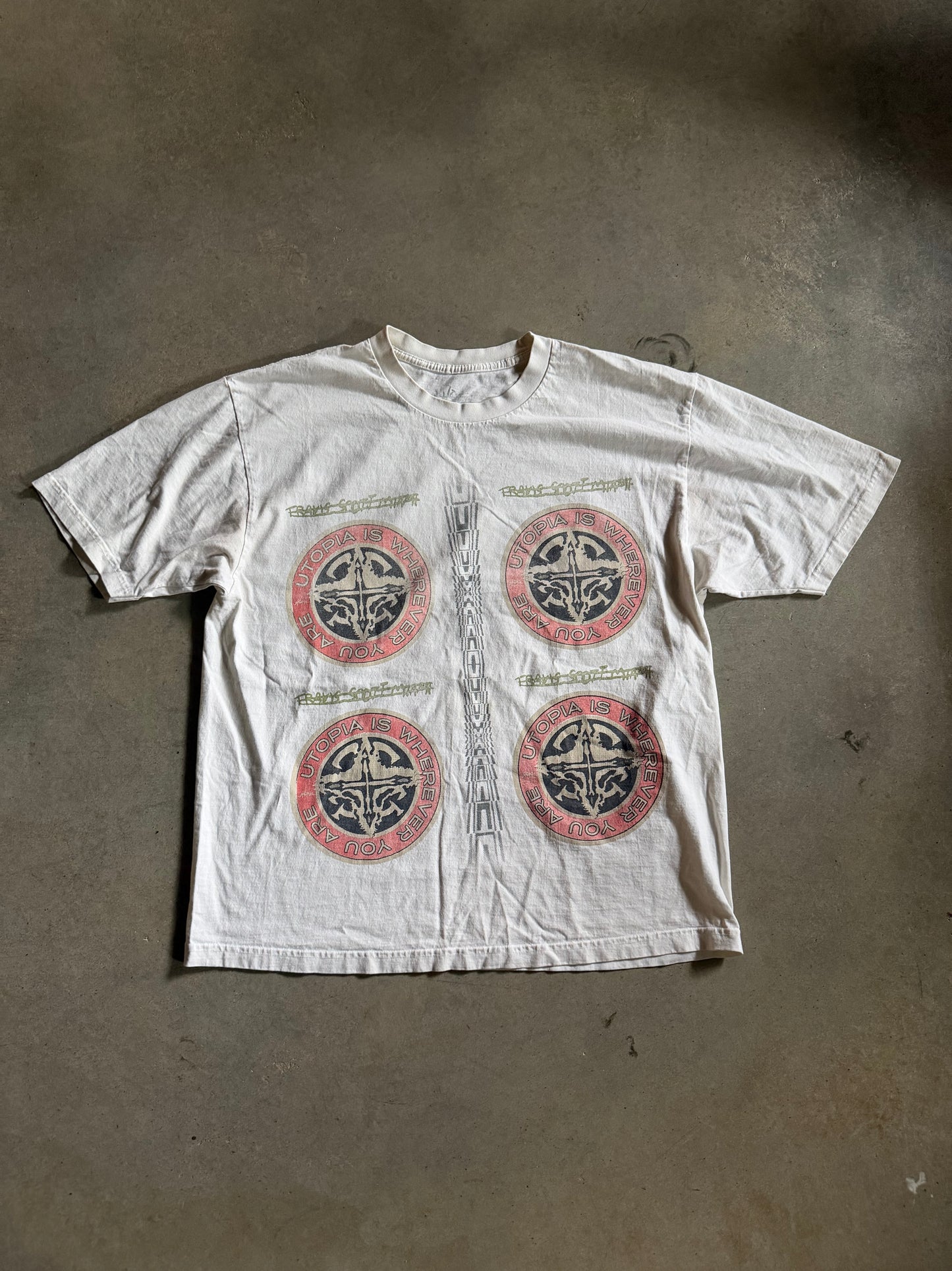 Travis Scott Utopia Is Wherever You Are Circle Miami Tee Sz XL