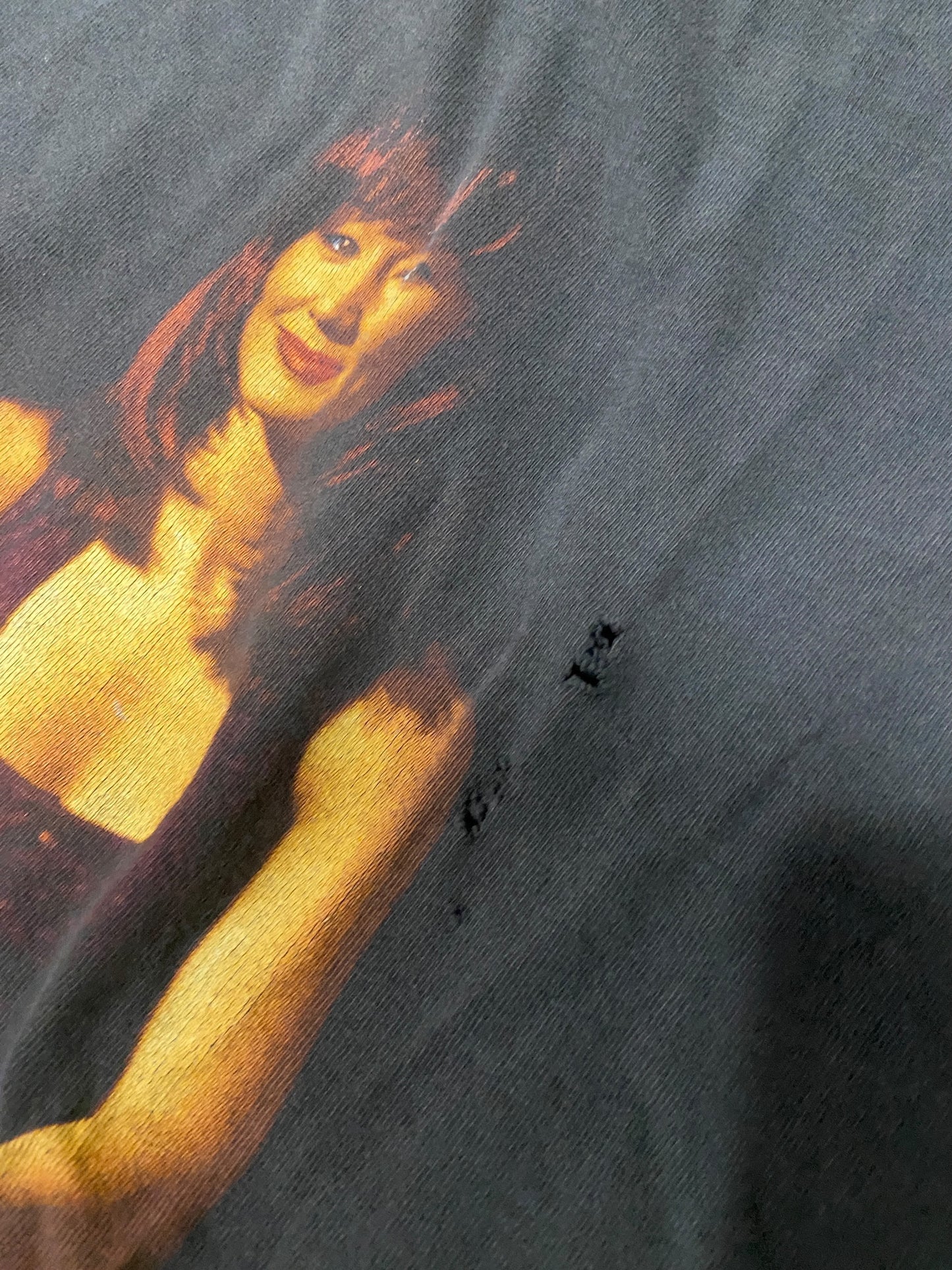 VTG Lari White Lead My Not Into Temptation Tee Sz M/L
