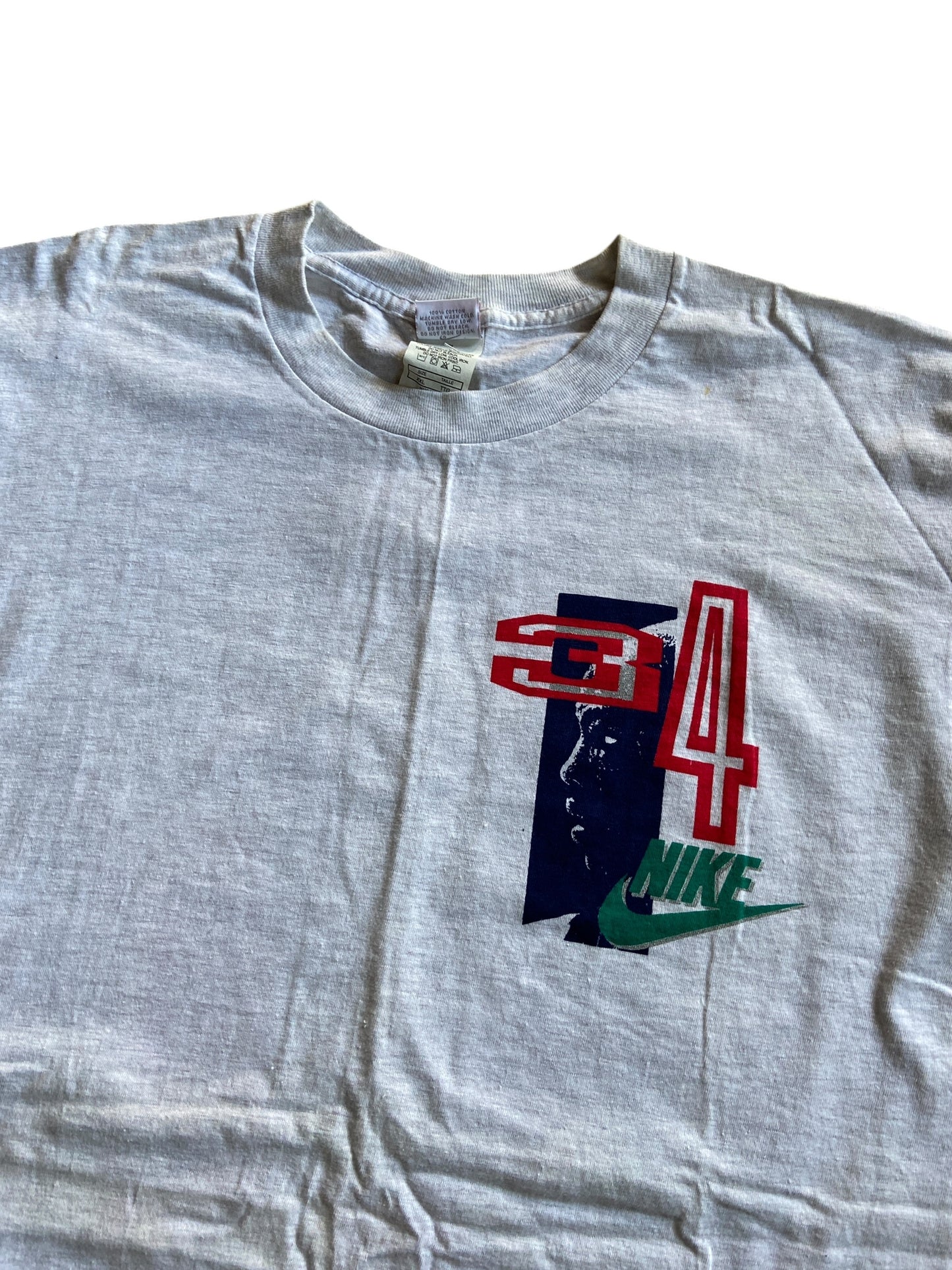 VTG Nike Grey Tag Charles Barkley Heather Grey Tee Sz XL