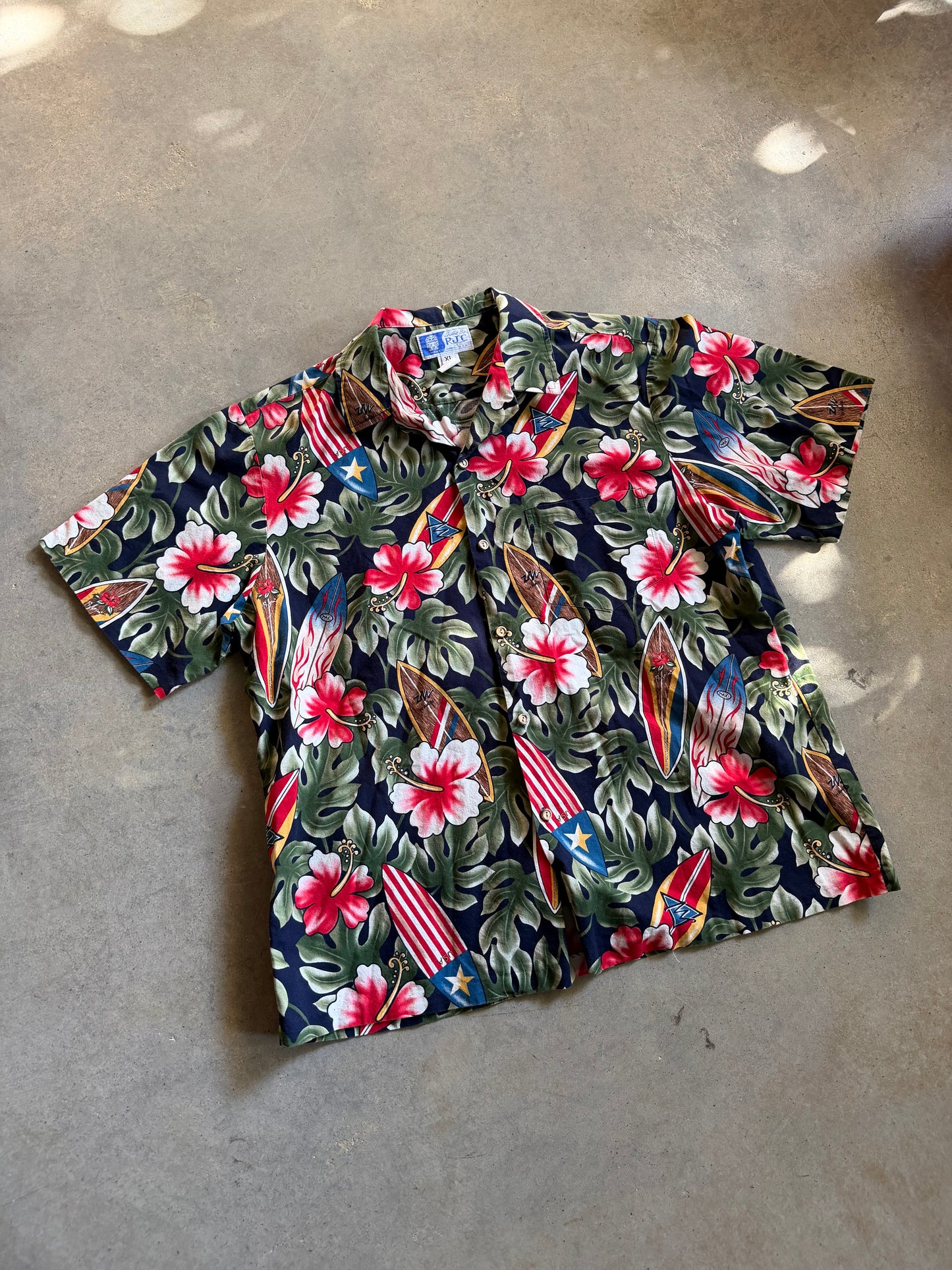 VTG RJC LTD Made In Hawaii Button Up Shirt Sz XL
