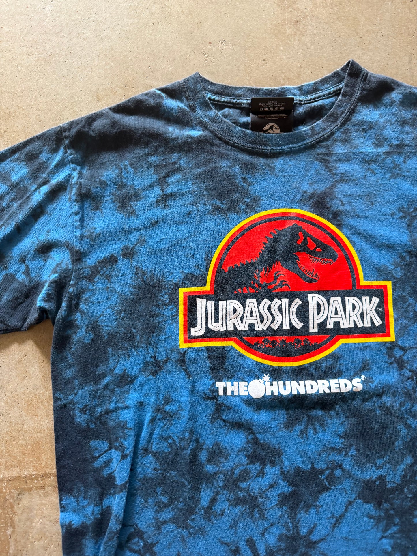 Jurassic Park x Hundreds Tie Dye Tee Sz L