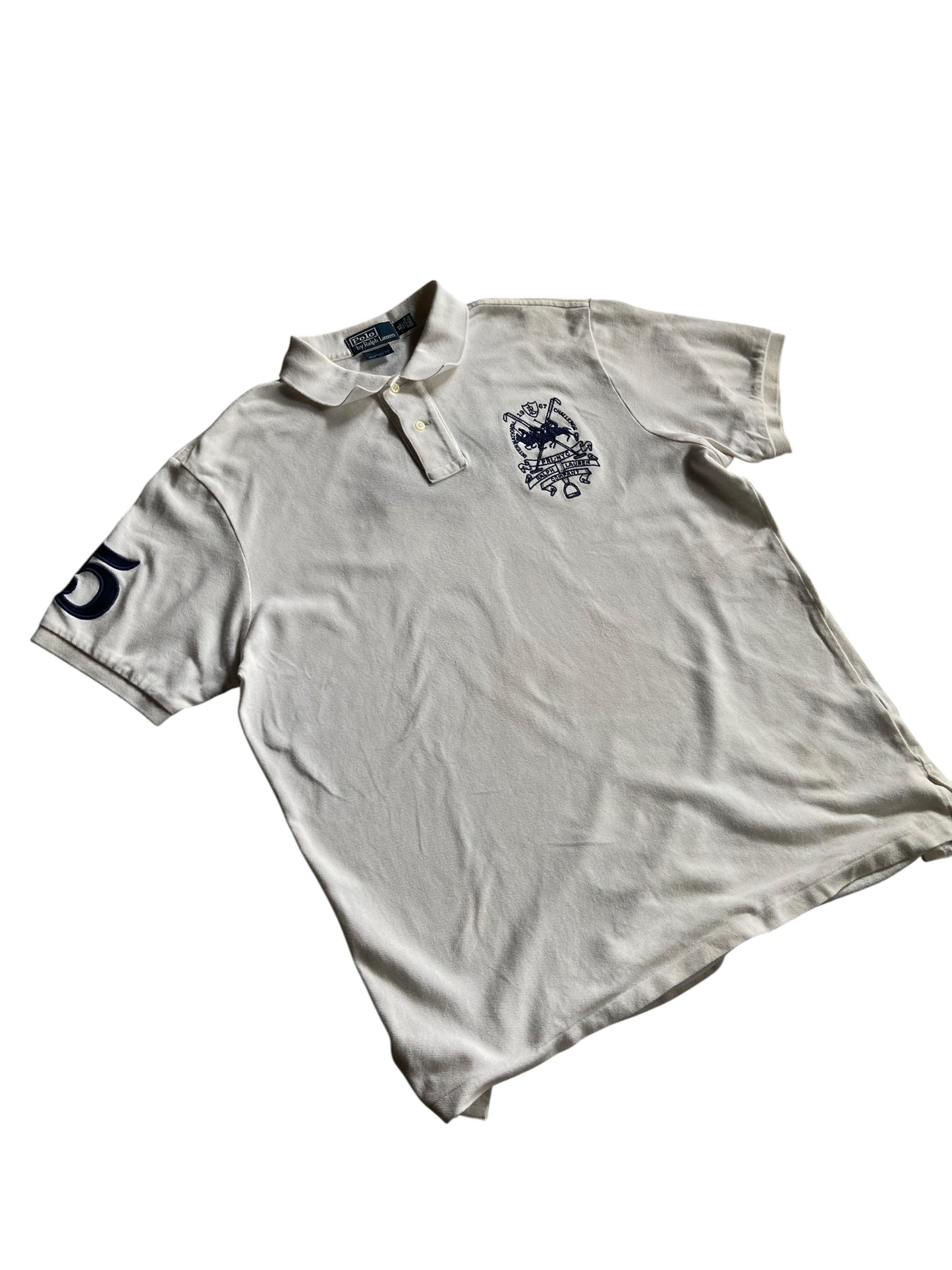 Y2K Ralph Lauren International Challenge Polo Shirt Sz XL