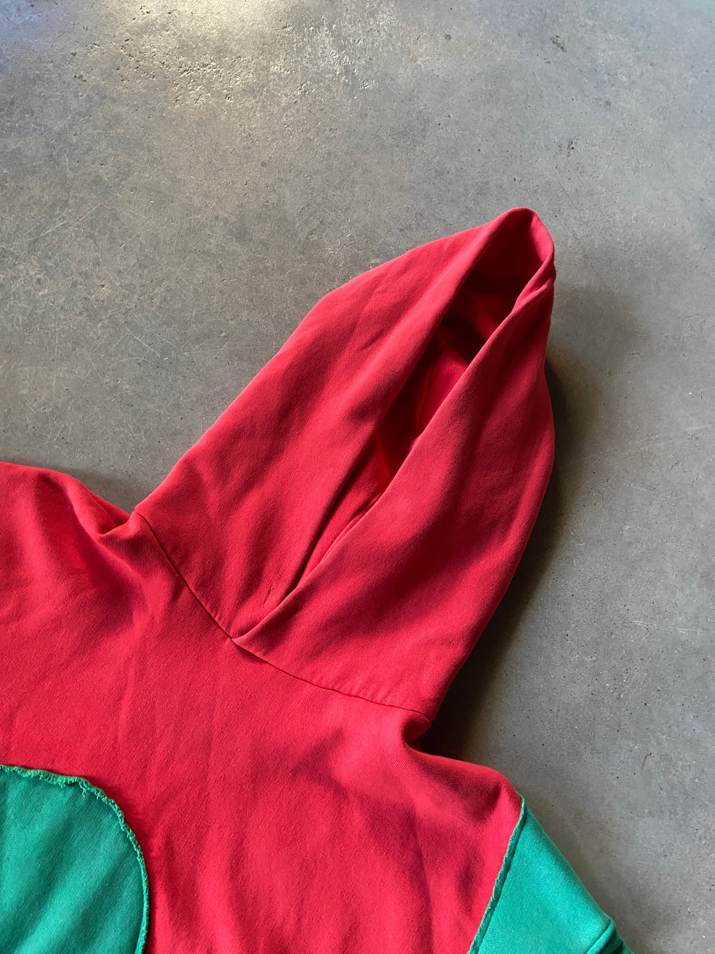 ERL Los Angeles Reworked Hooded Sweatshirt Sz XL