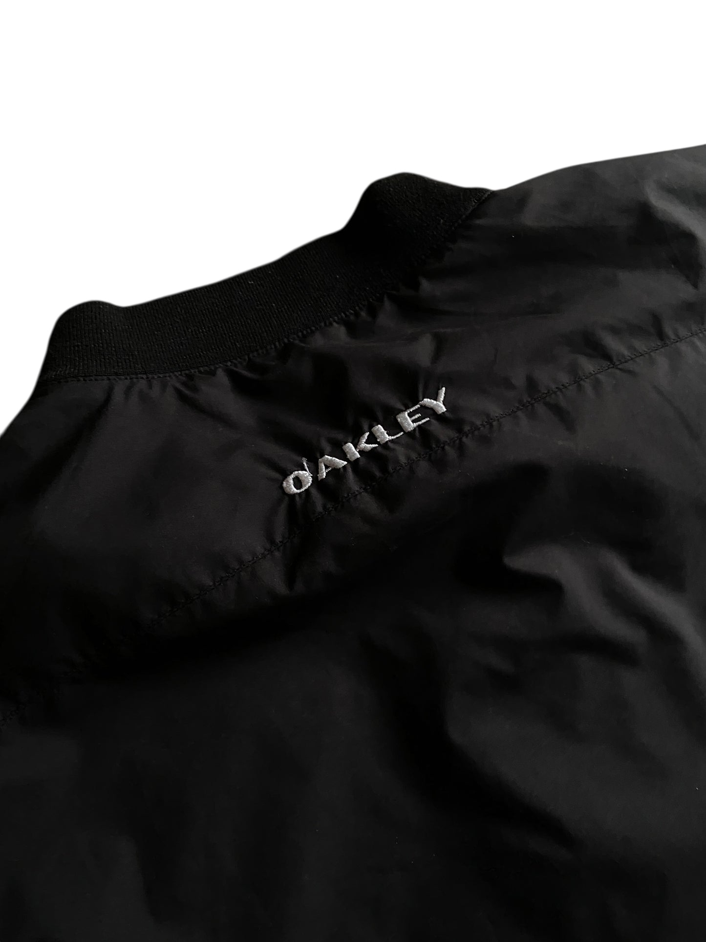 VTG Oakley Black Pullover Quarter Zip Jacket Sz XL