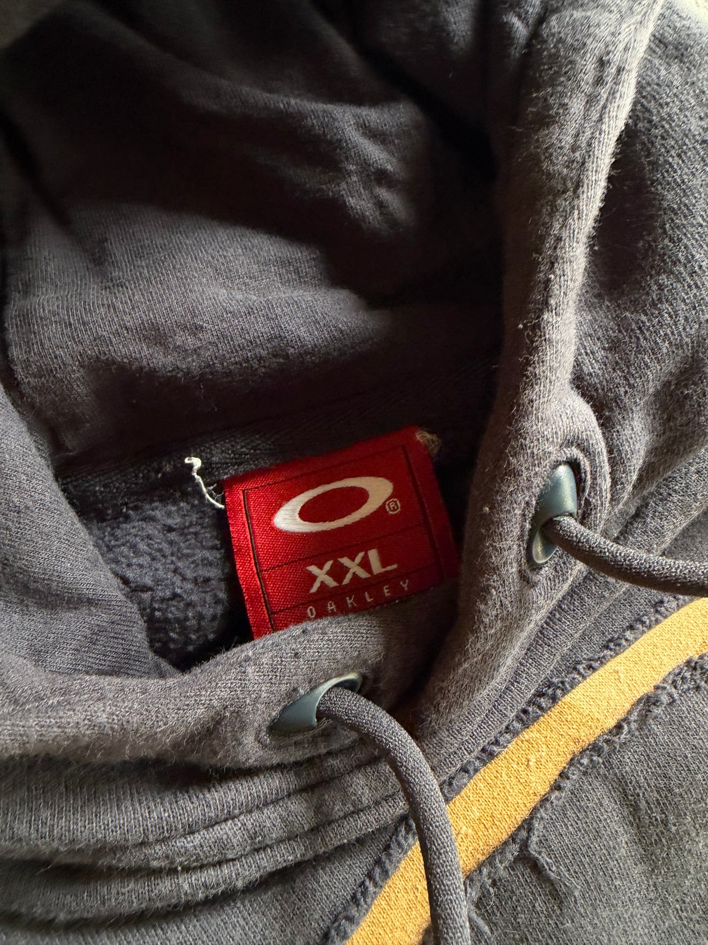 Y2K Oakley Brown O Hoodie Sz 2XL