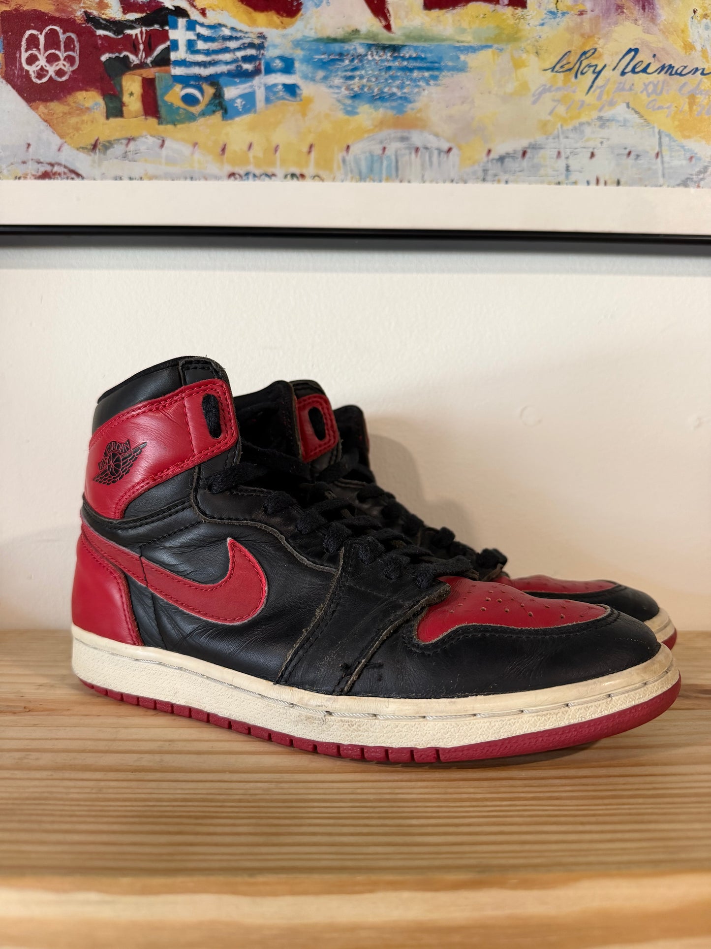 Preowned 1994 Air Jordan 1 "Bred" Sz 8M/9.5W