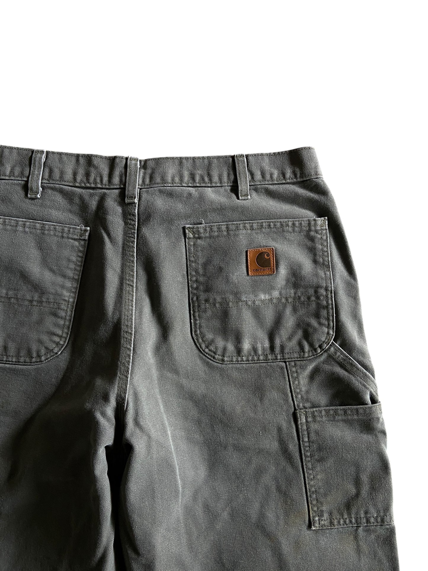 VTG Slate Faded Carhartt Jeans Sz 36x34