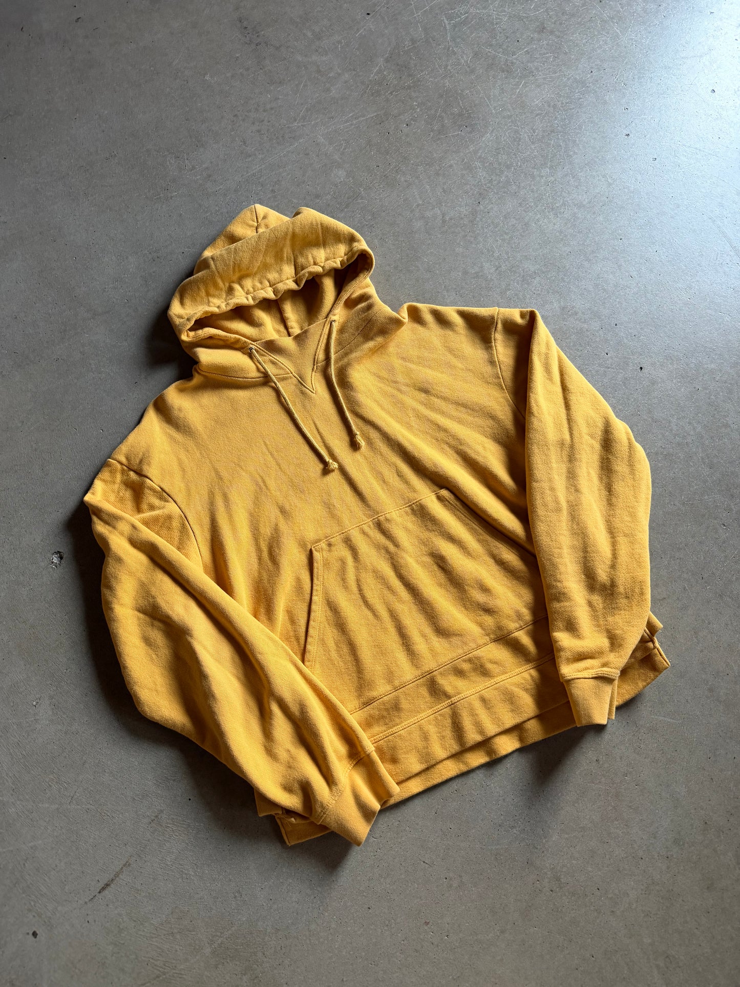 John Elliott Golden Yellow Hoodie Sz XL