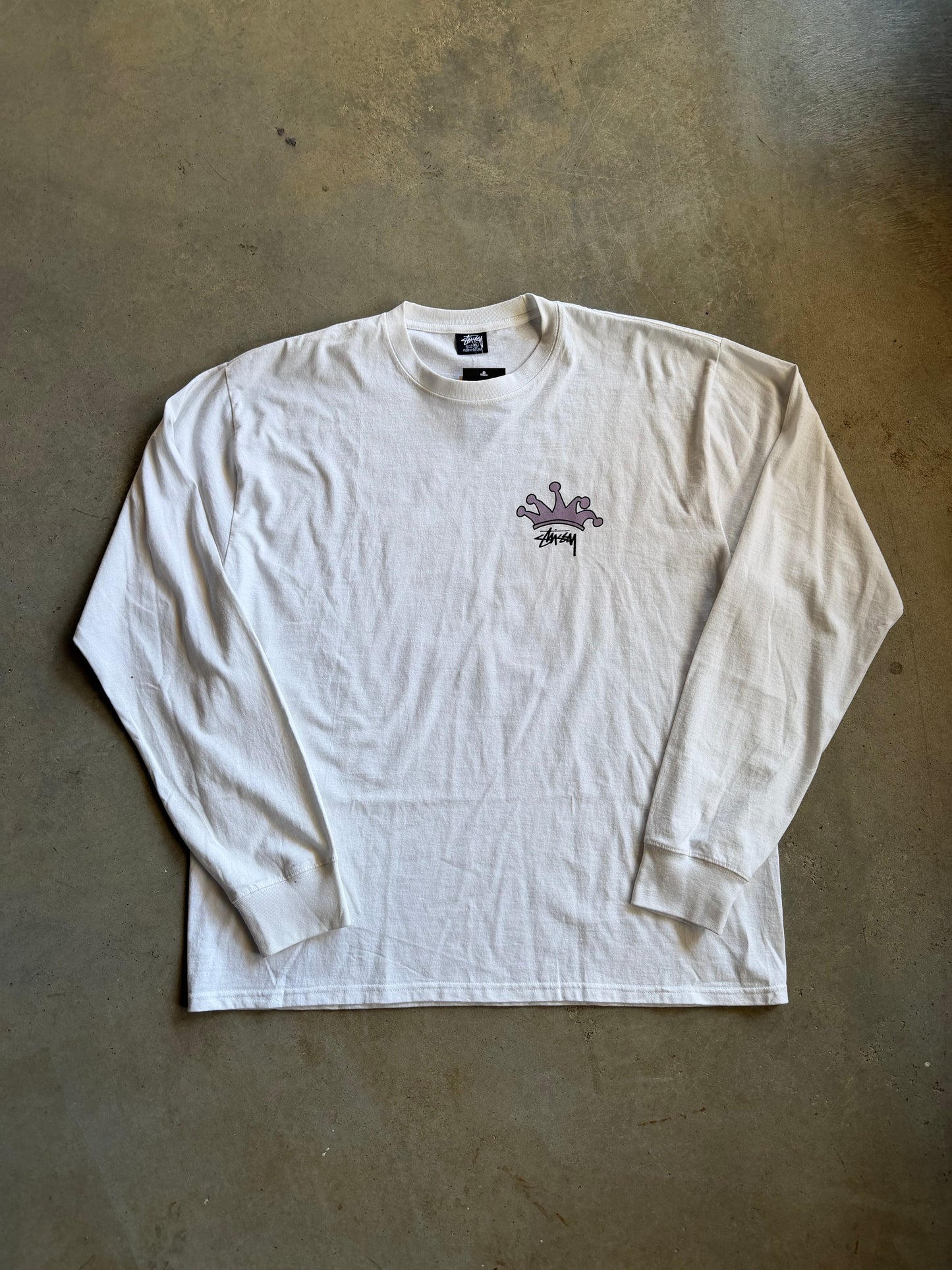 Stussy S Crown L/S Tee Sz XL