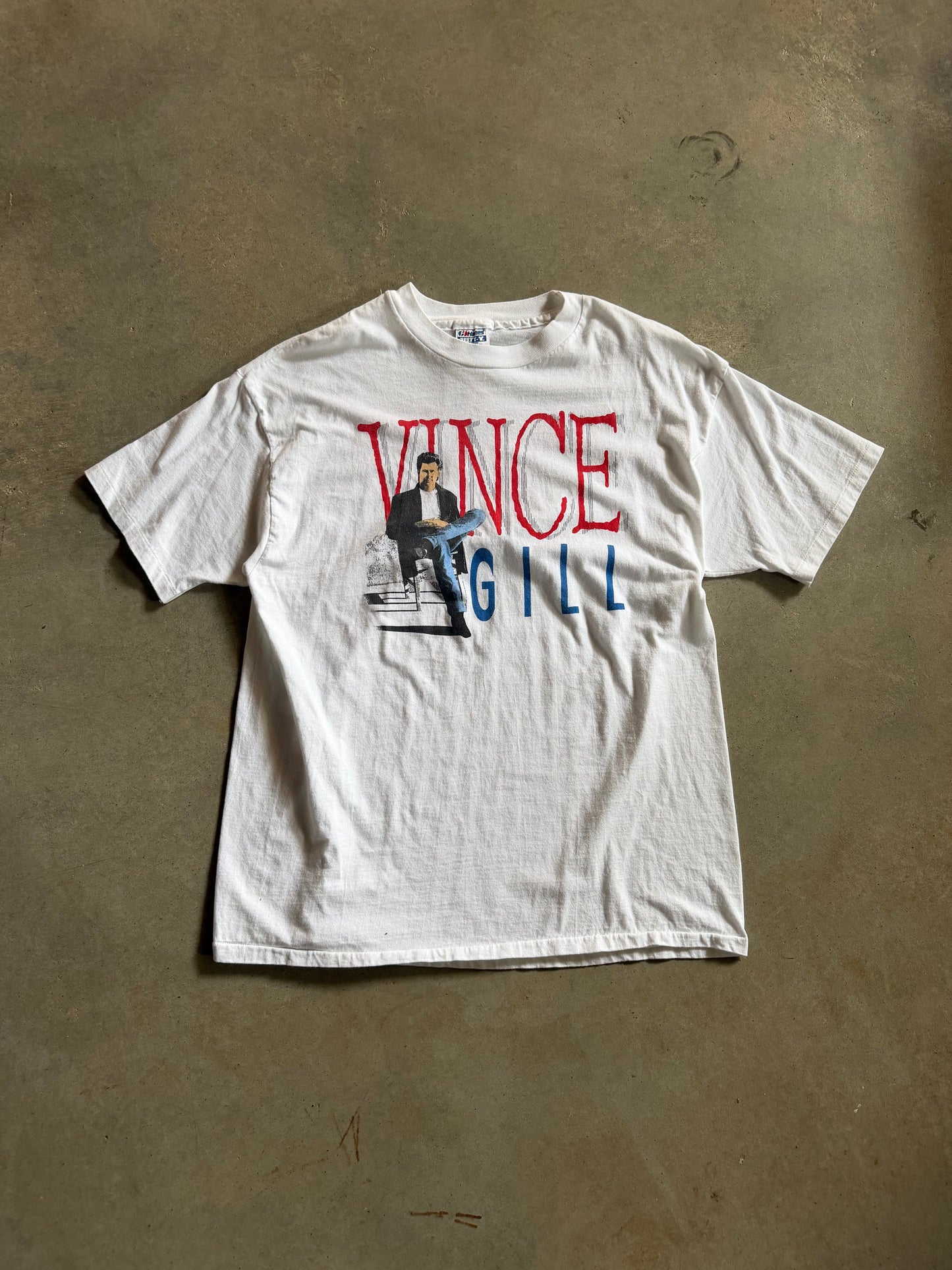 VTG 1992 Vince Gill Country Music Tour Tee Sz L