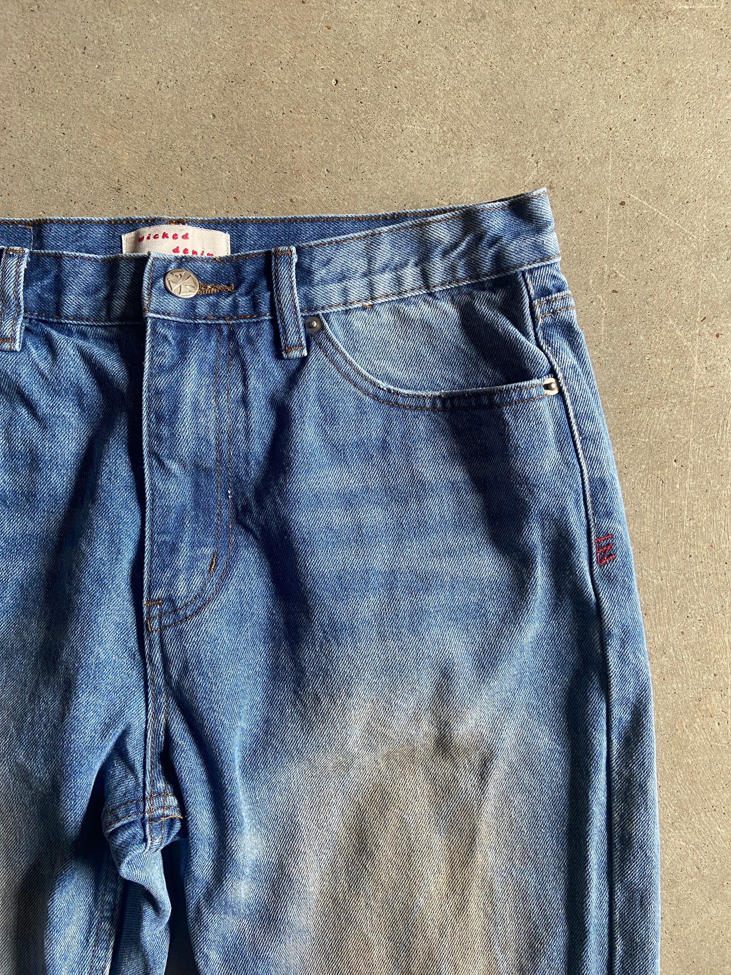 Wicked Flare Denim Bootcut Jeans Sz 32x30