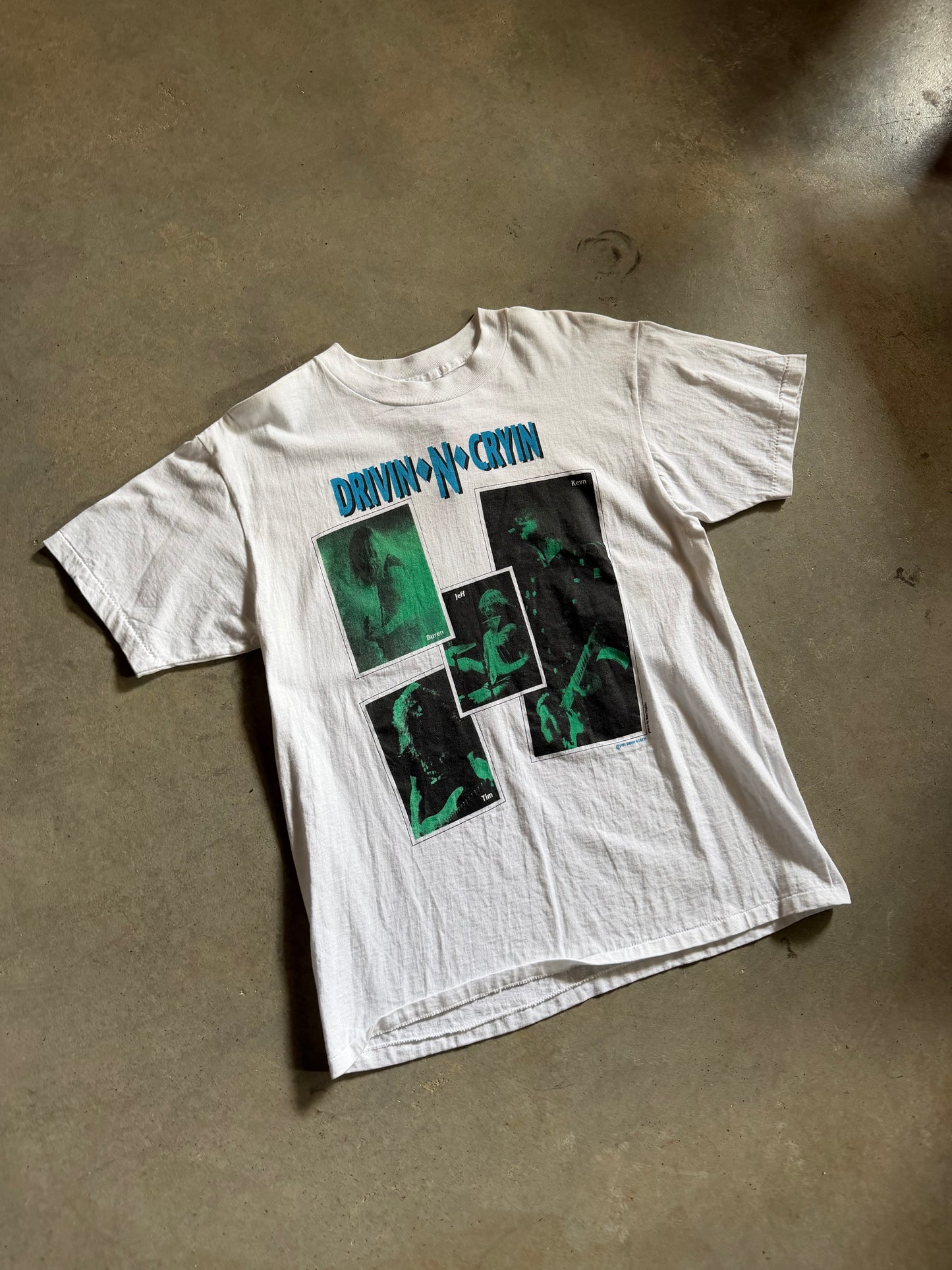 VTG Drivin n Cryin Thanksgiving 1991 Tee Sz L
