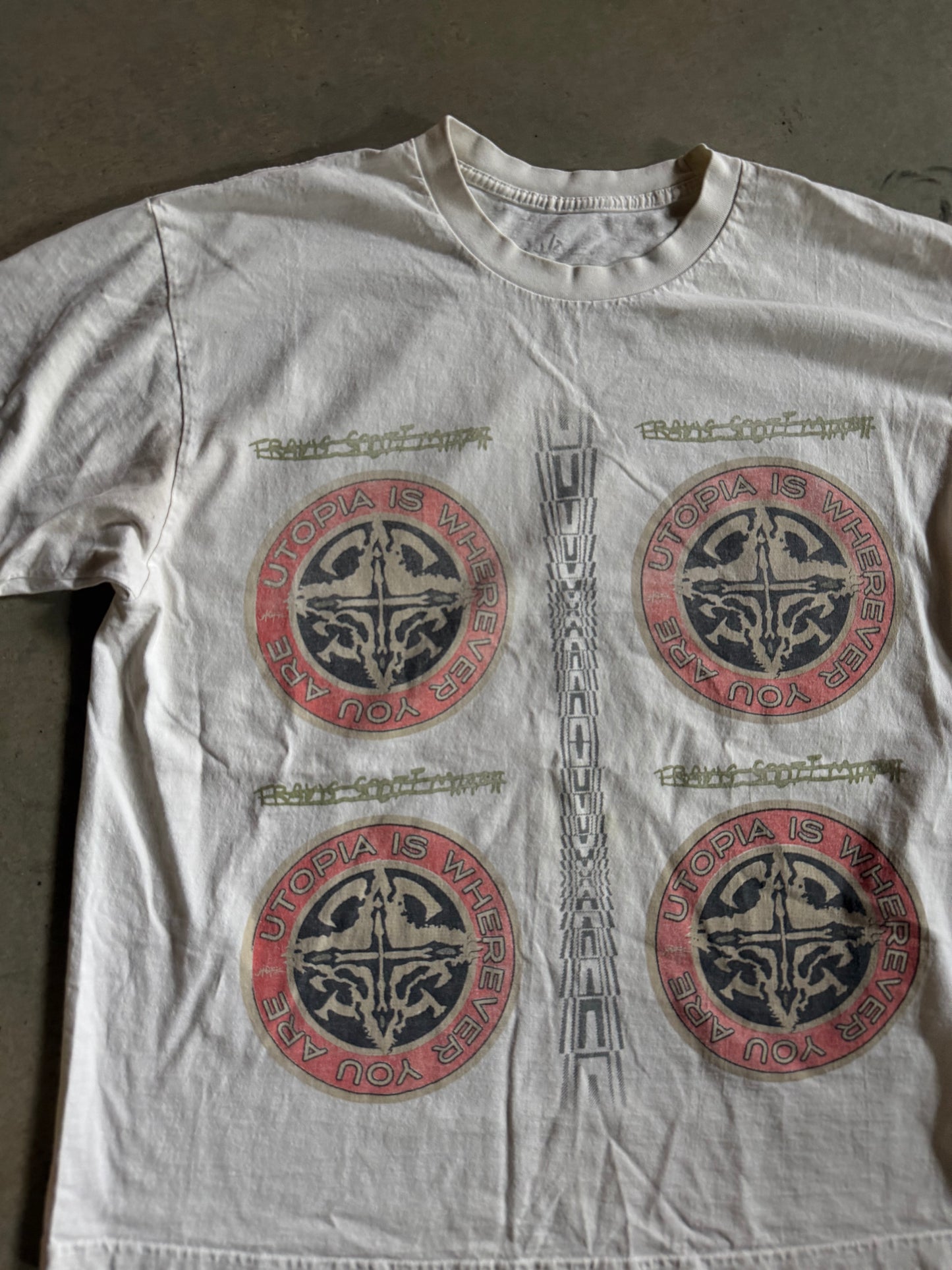 Travis Scott Utopia Is Wherever You Are Circle Miami Tee Sz XL
