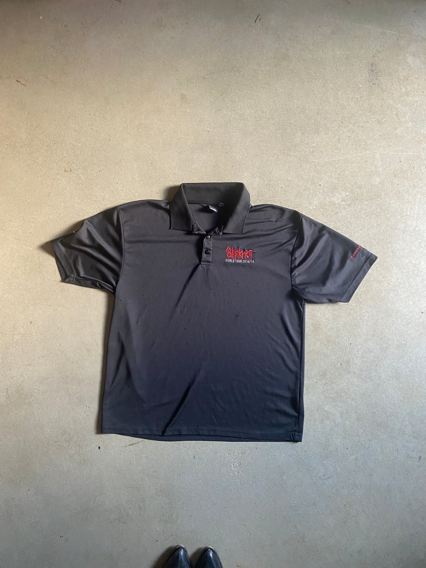 2014 Slipknot World Tour Reebok Polo Shirt Sz XL