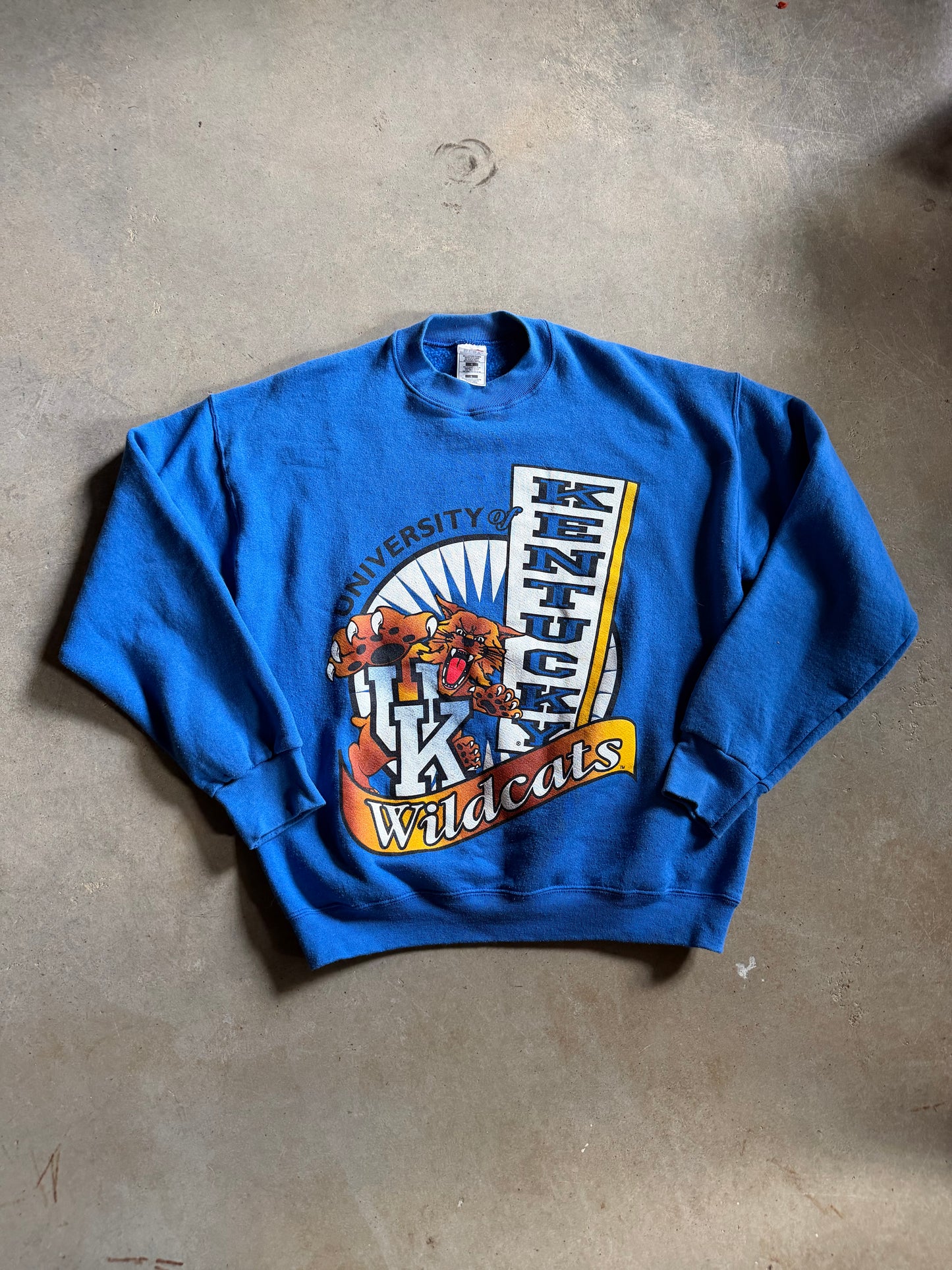 VTG Kentucky Wildcats Banner Sweatshirt Sz L