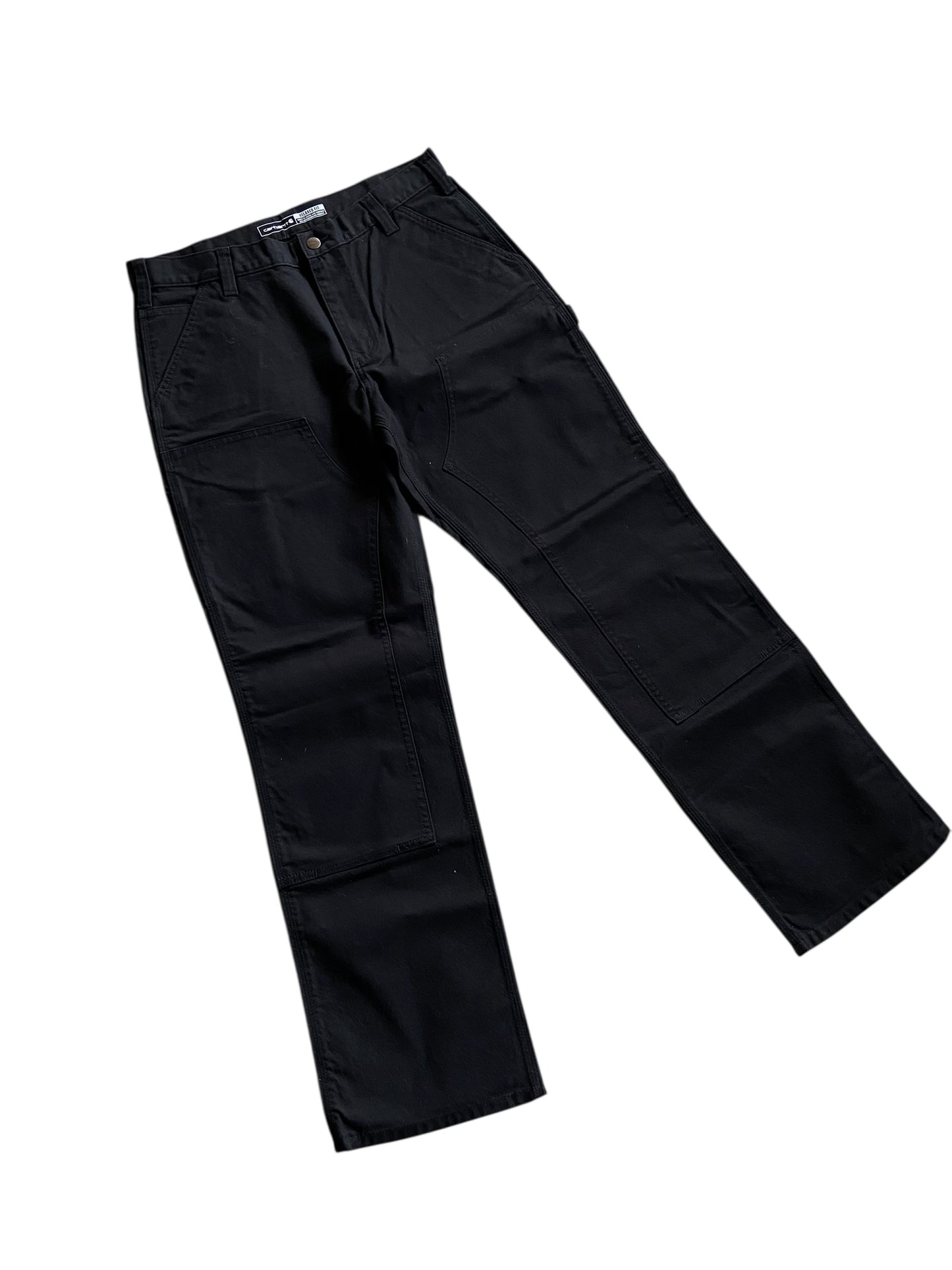 Carhartt Black Double Knee Jeans Sz 34x32