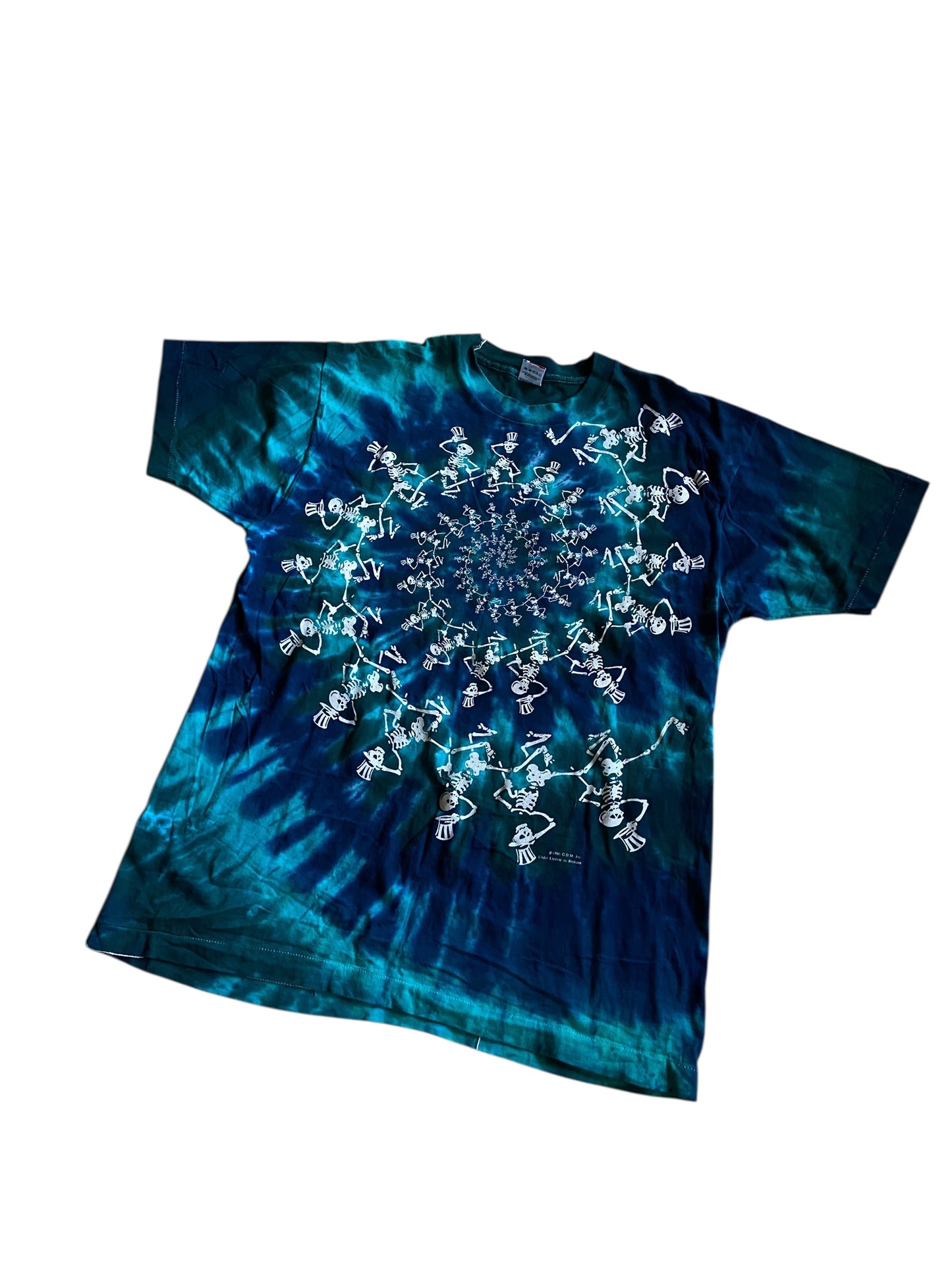 VTG Grateful Dead 25 Years Blue Tye Dye Tee Sz L/XL