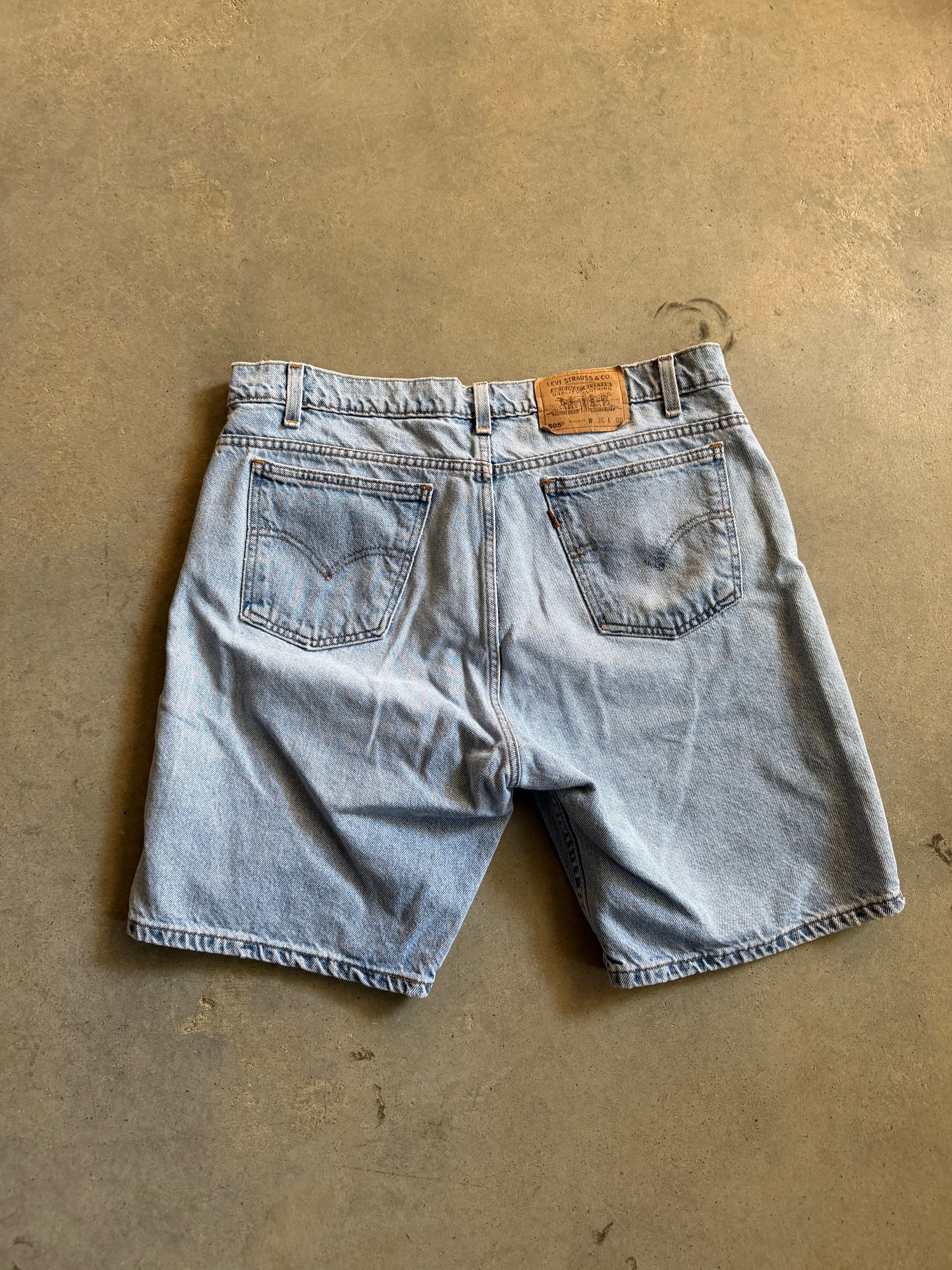 VTG Levis 505 Orange Tab Shorts Sz 36