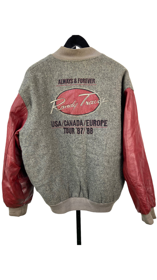 VTG 87' Randy Travis Always & Forever Tour Letterman Jacket Sz L