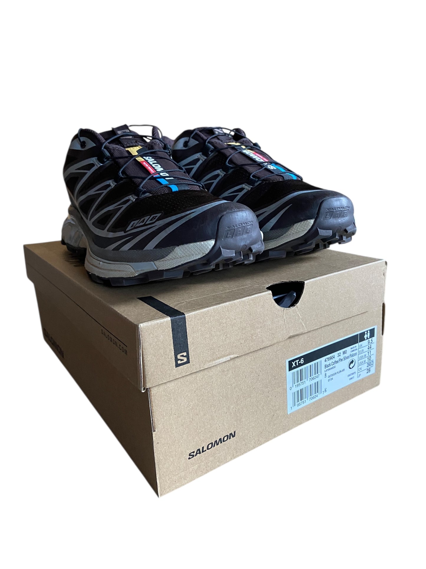 Salomon XT-6 Black Coffee Sz 10M/11W 476904-32