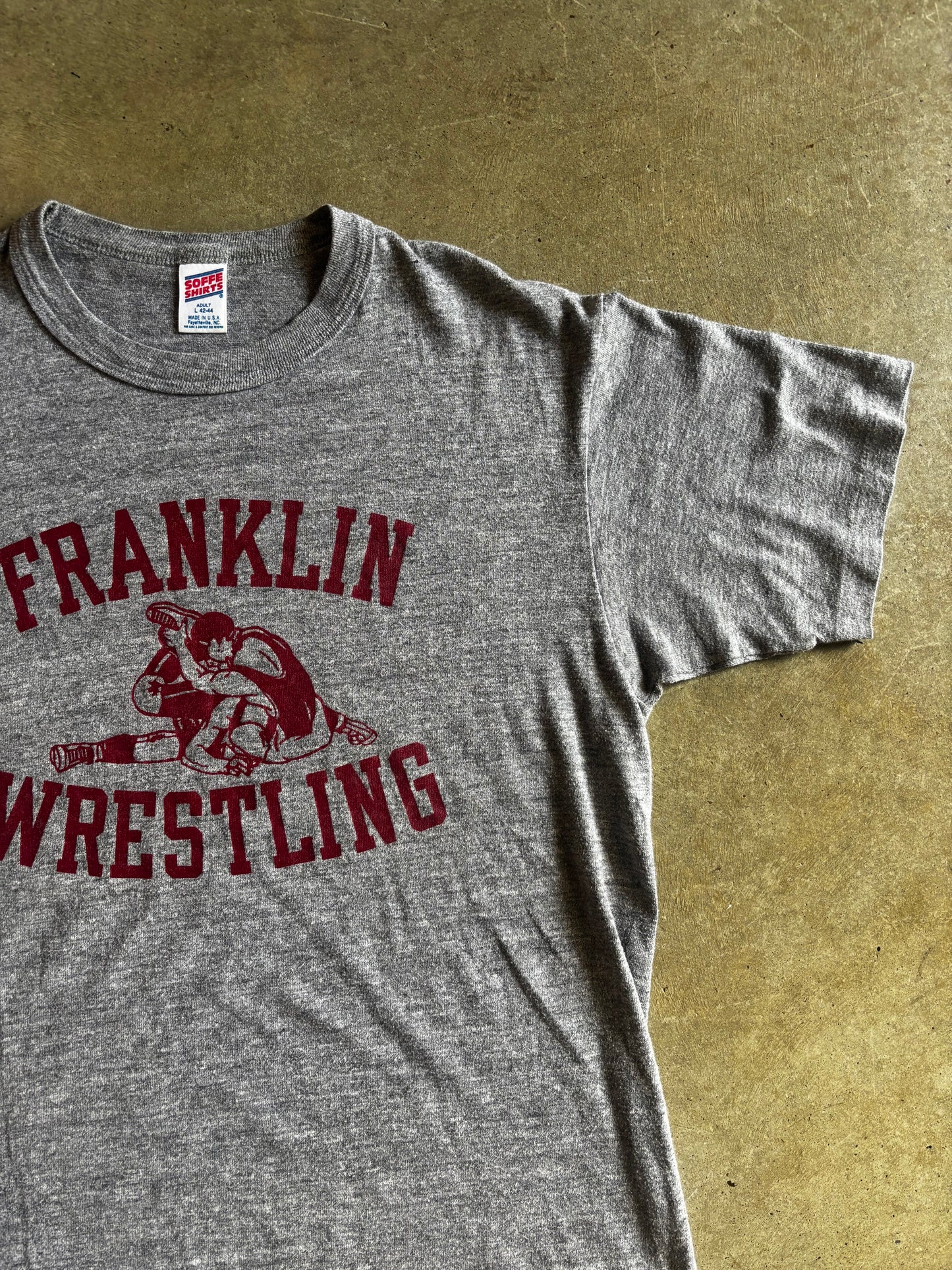 VTG Franklin Wrestling Soffe Tee Sz L