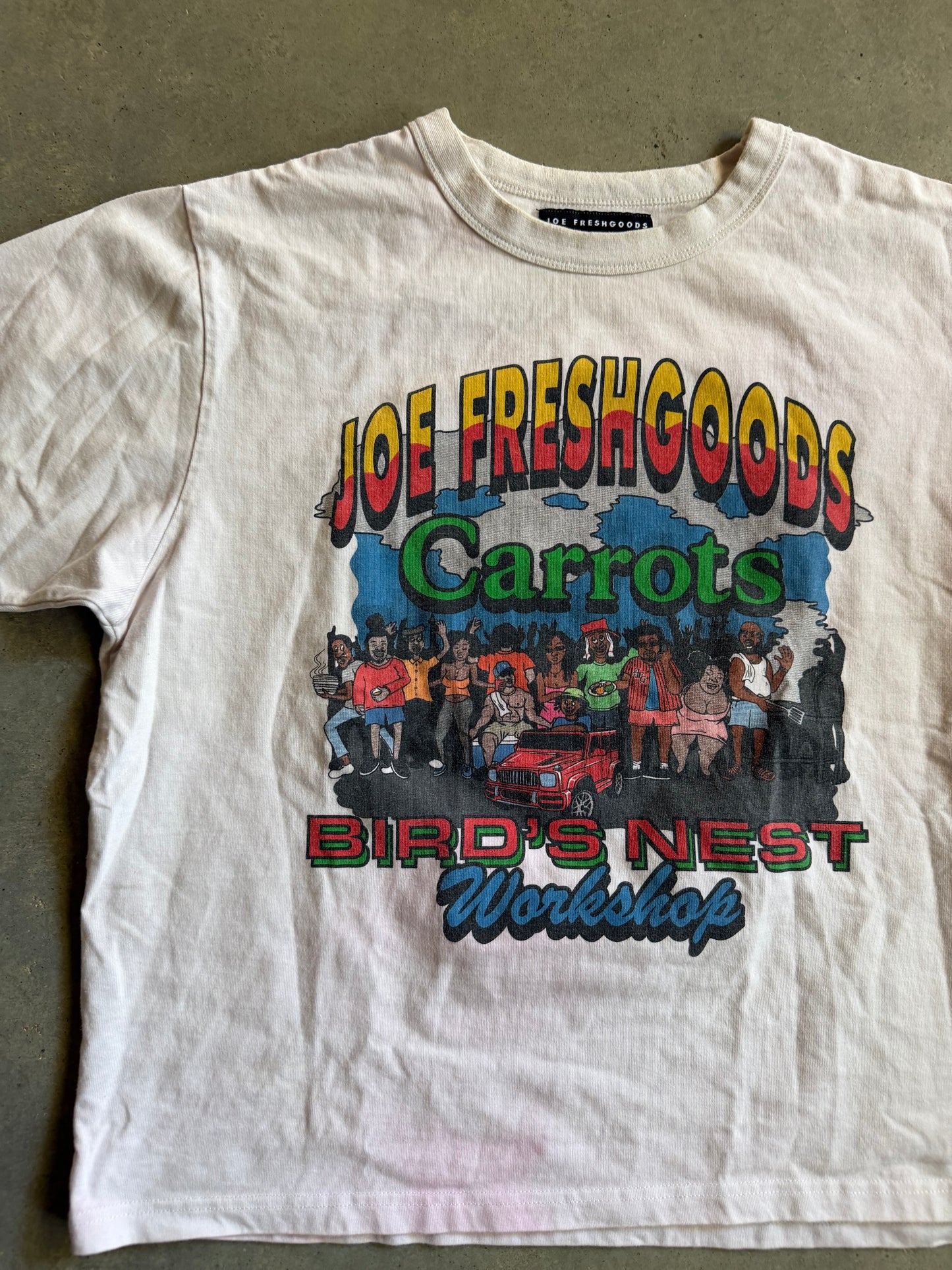 Joe Freshgoods Carrots Bird's Nest Tee Sz M