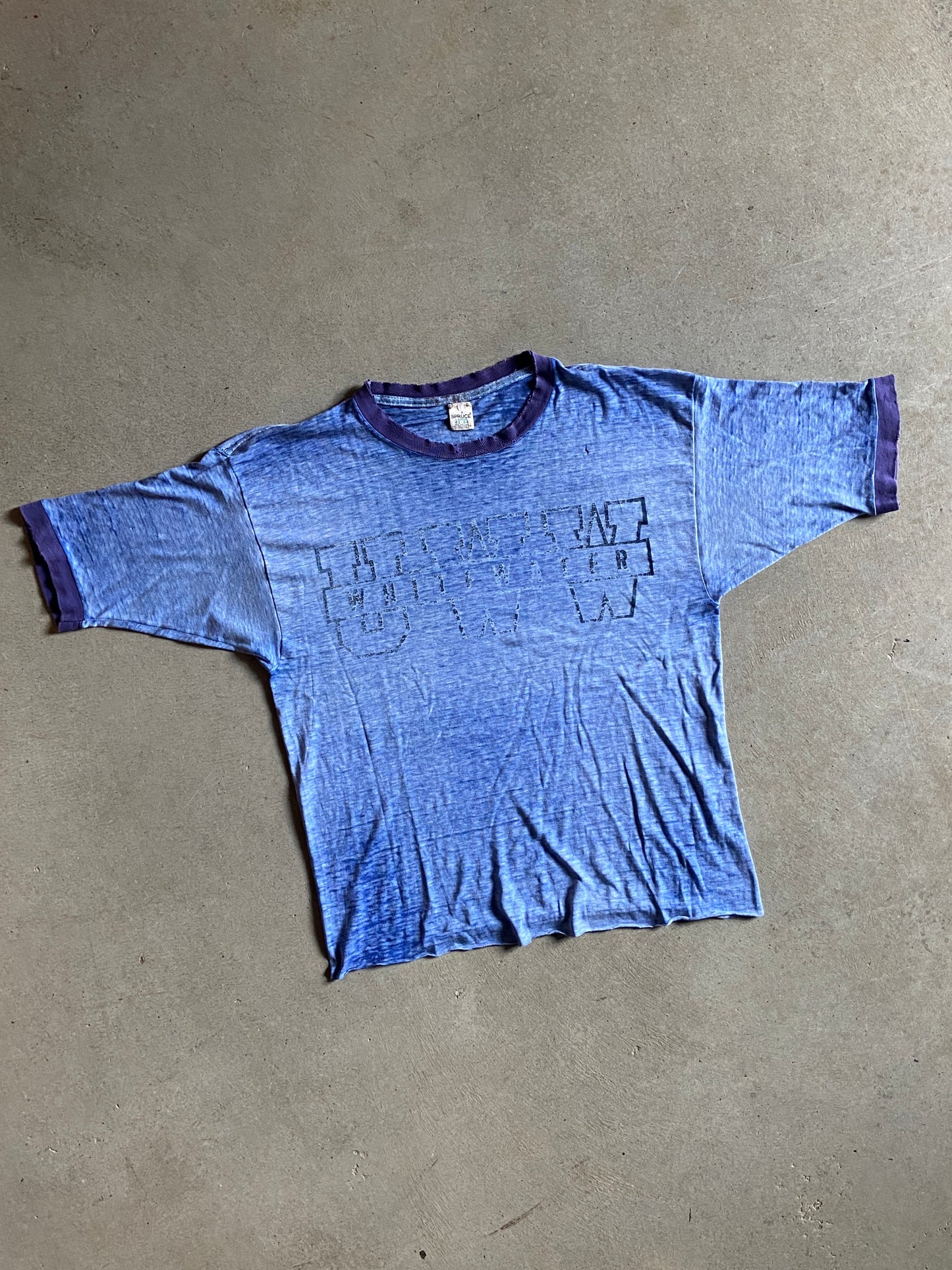 VTG University of Wisconsin Whitewater Cropped Tee Sz L