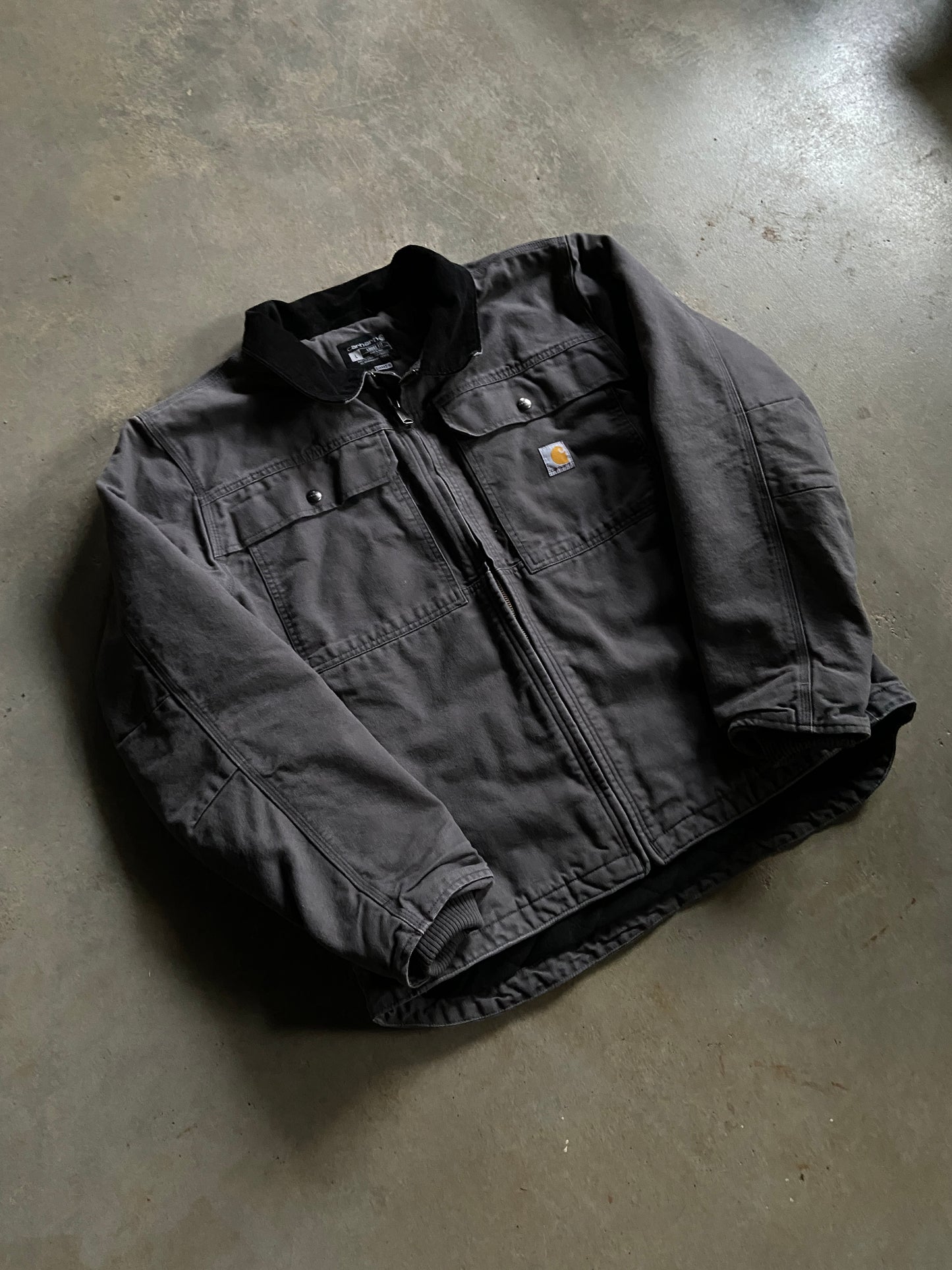 Carhartt Gray Detroit Jacket Sz L