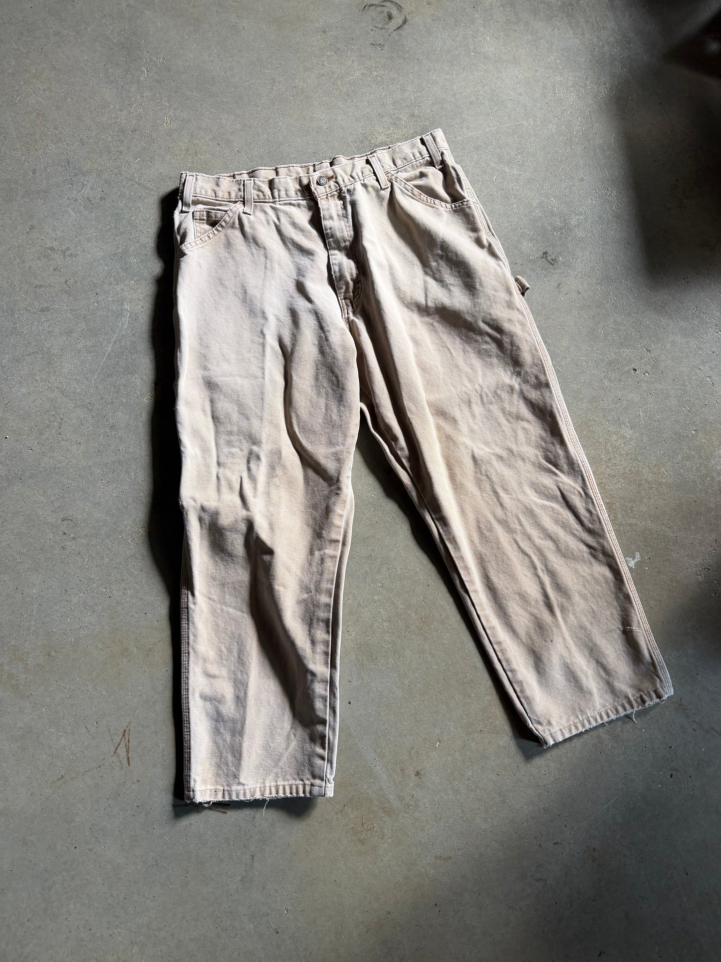 VTG Dickies Khaki Pants Sz 34x25