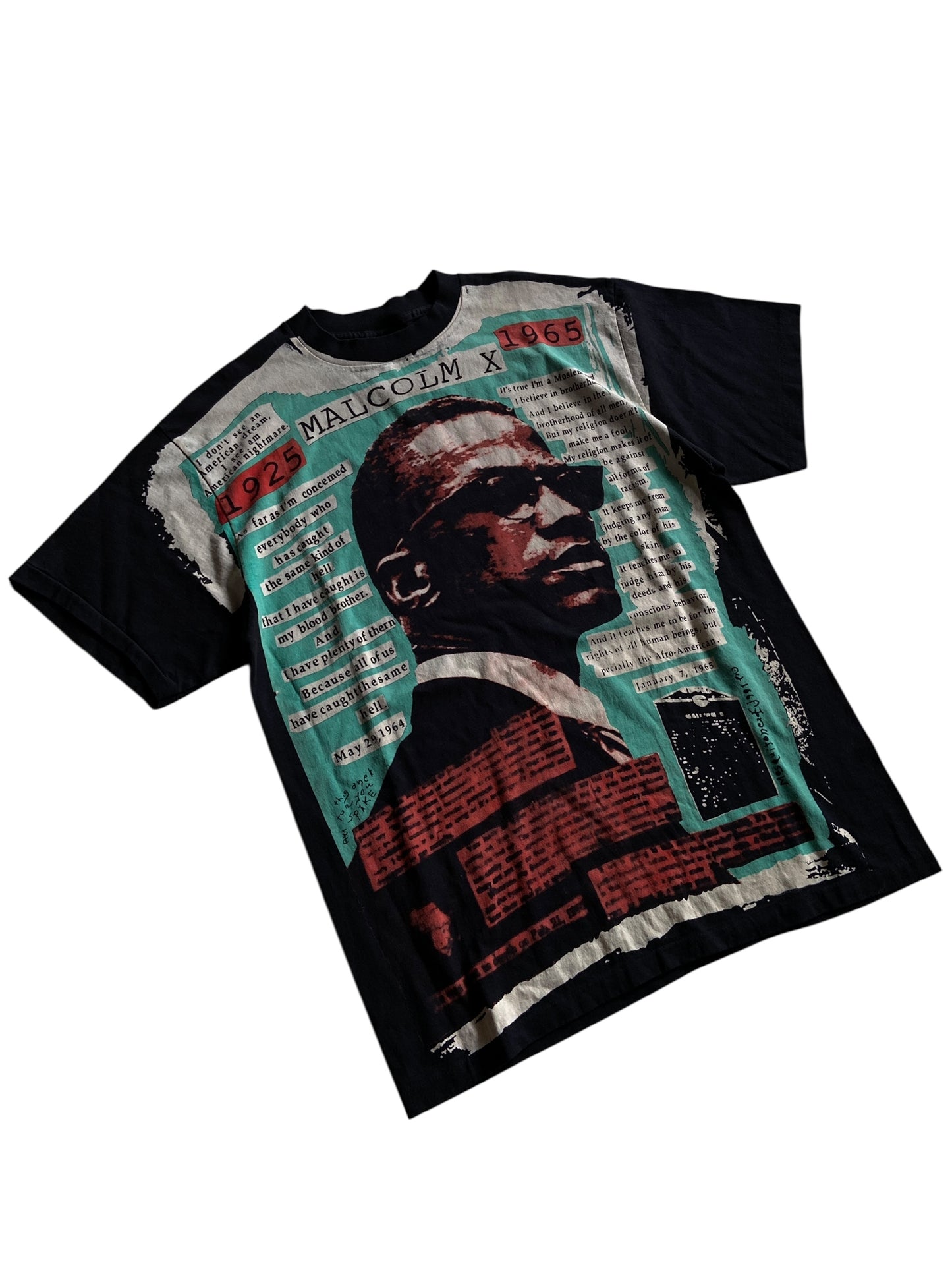 Bootleg Malcom X Mosquito Head Tee Sz L/XL