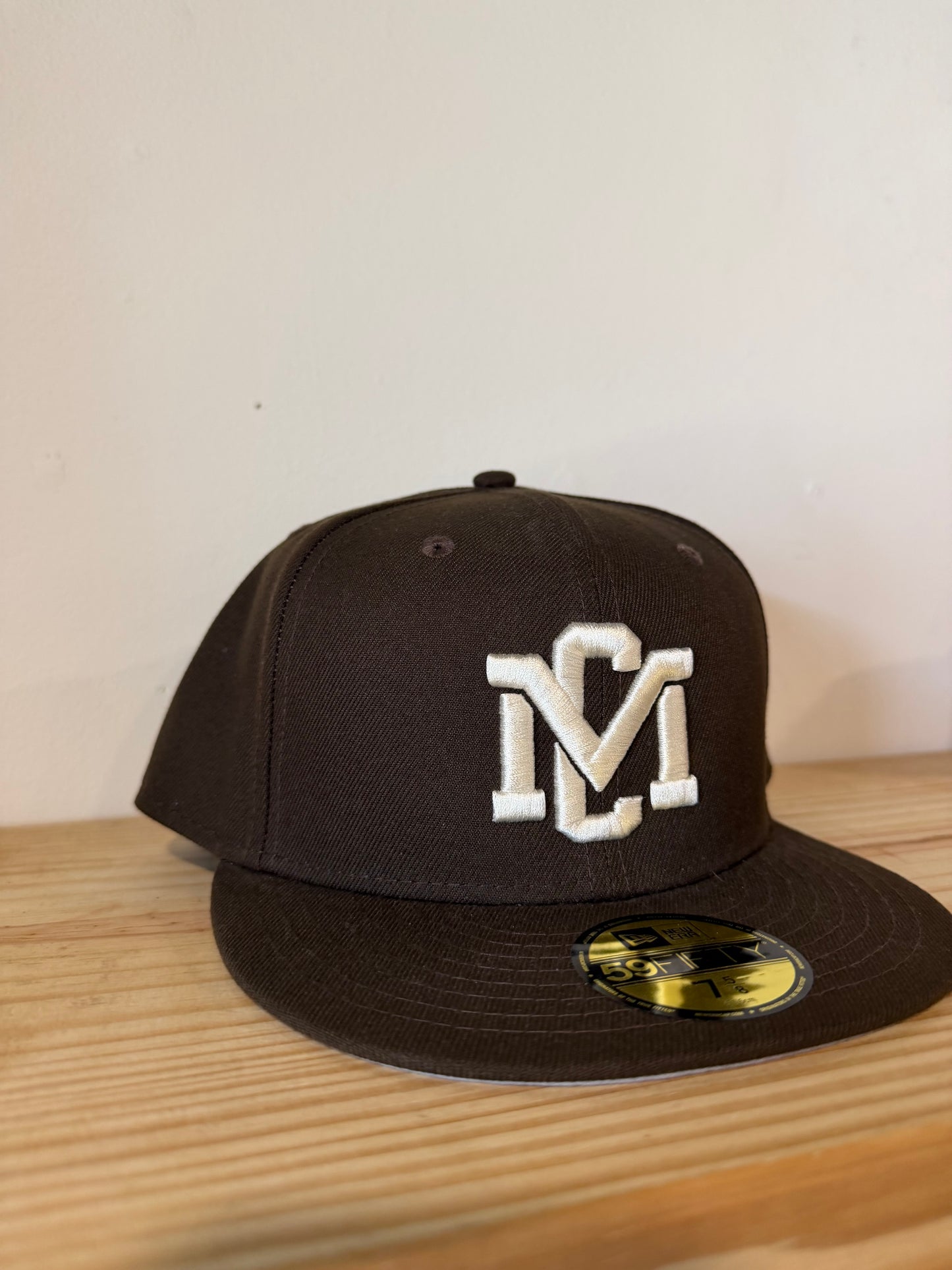 Music City Vintage Mocha Brown Fitted Hat