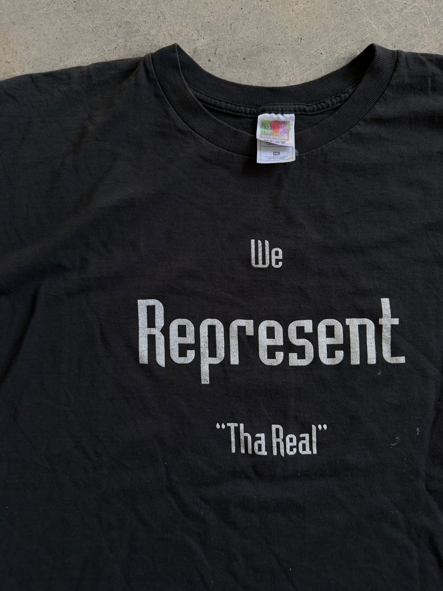 VTG Bottom Boy Recordz We Represent Tee Sz 2XL