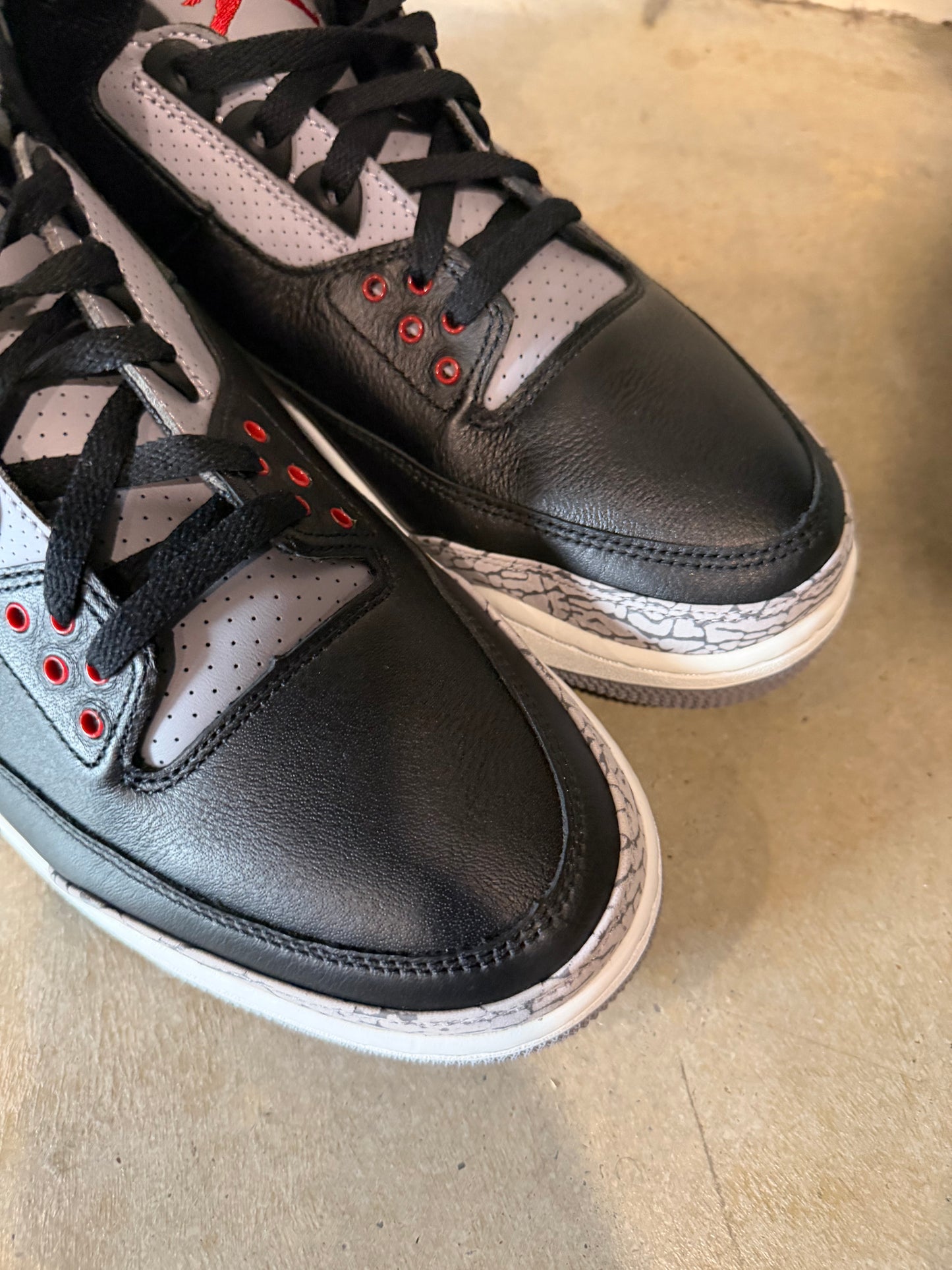 Preowned Jordan 3 Retro OG Black Cement (2024) Sz 13M/14.5W