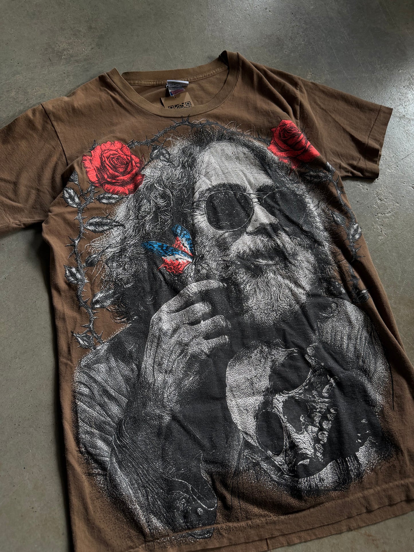 Backstock Co Brown Jerry (miss you) Fare Thee Well Orig. Tee Sz L