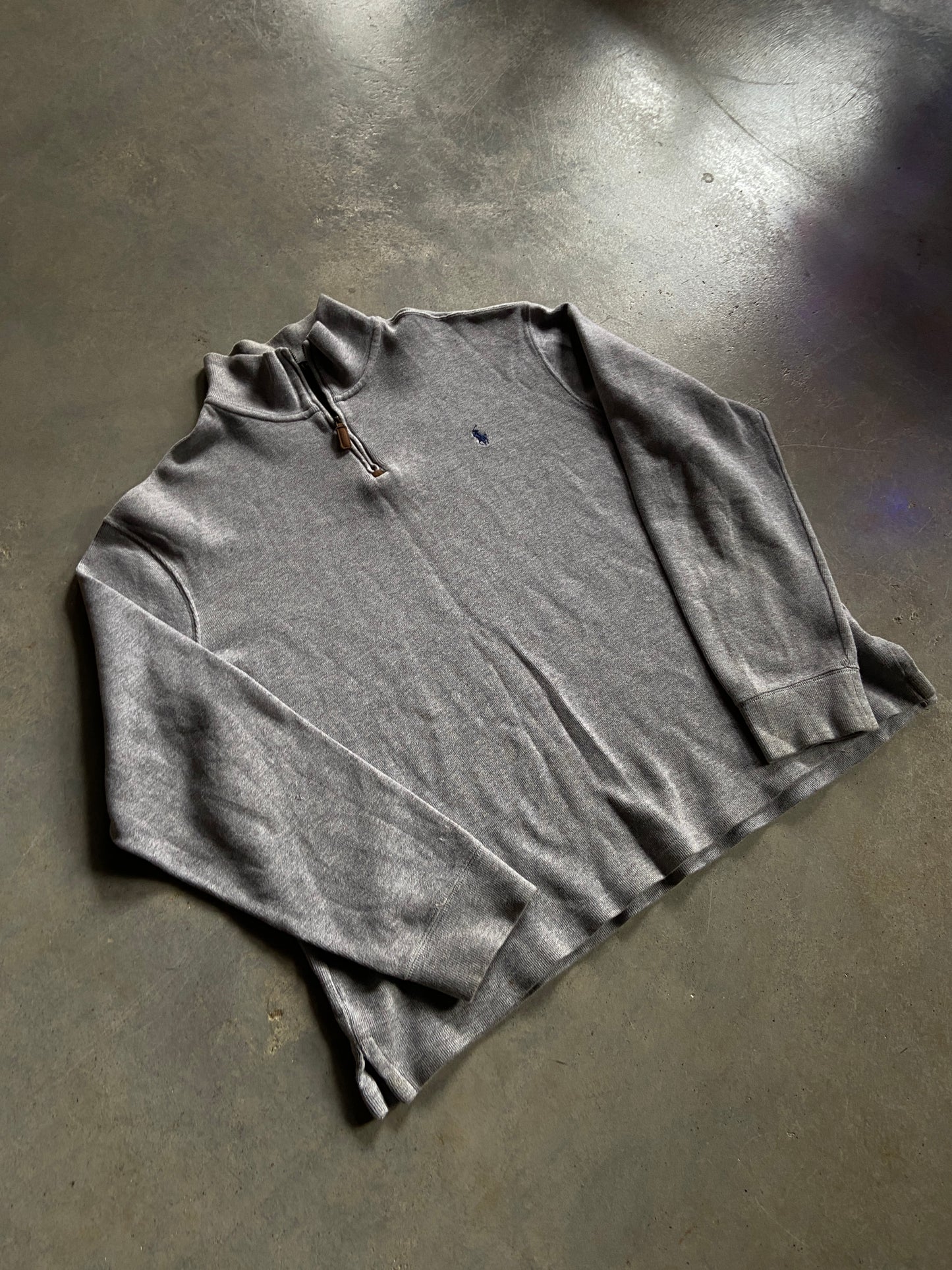 Polo Ralph Lauren Gray Quarter Zip Sweater