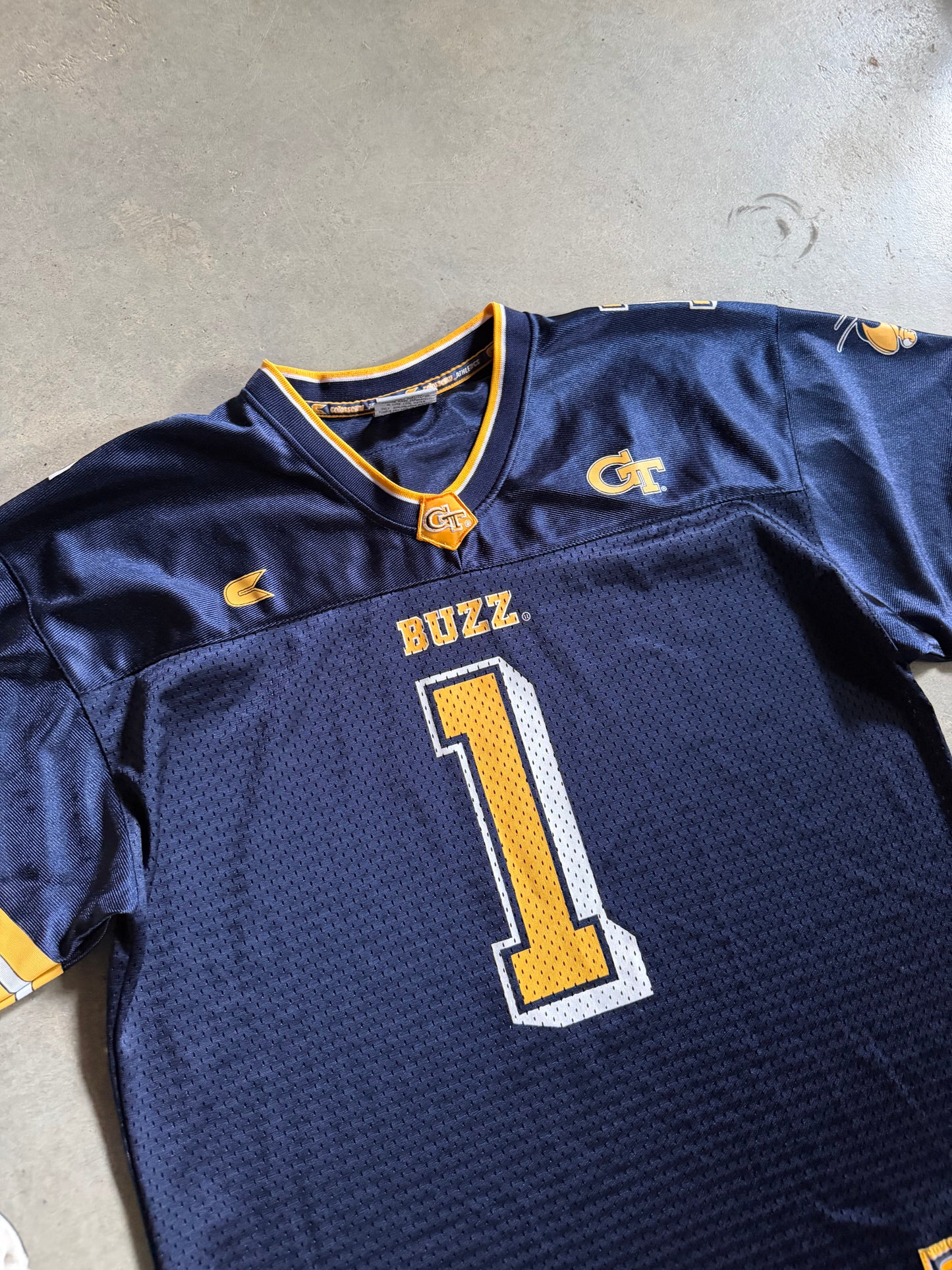 Georgia Tech HBCU Buzz Football Jersey Sz XXL