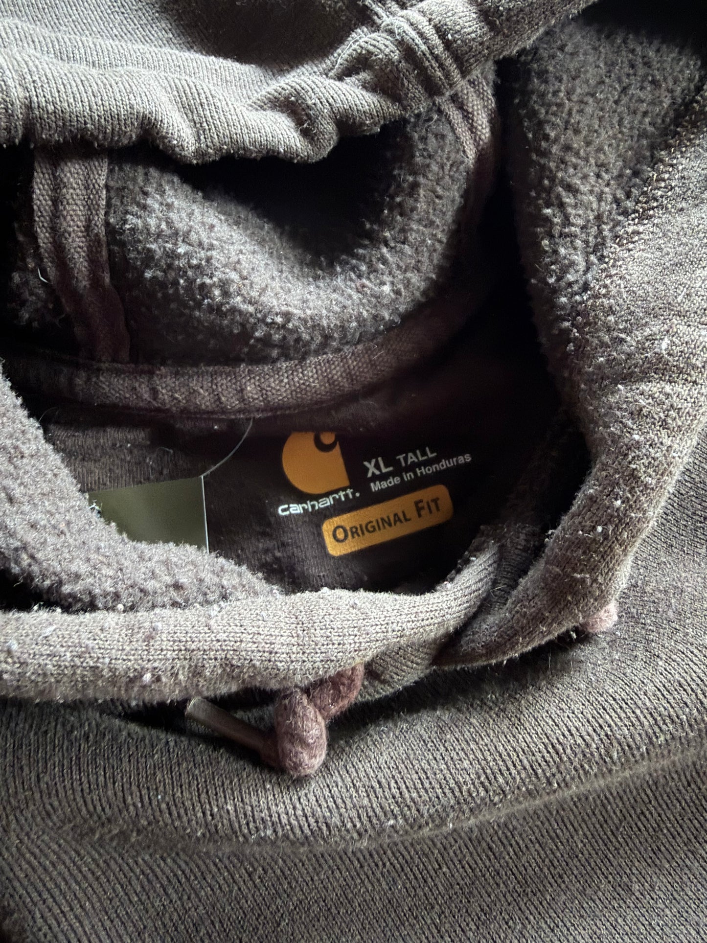 Carhartt Brown Hoodie Sz XL Tall