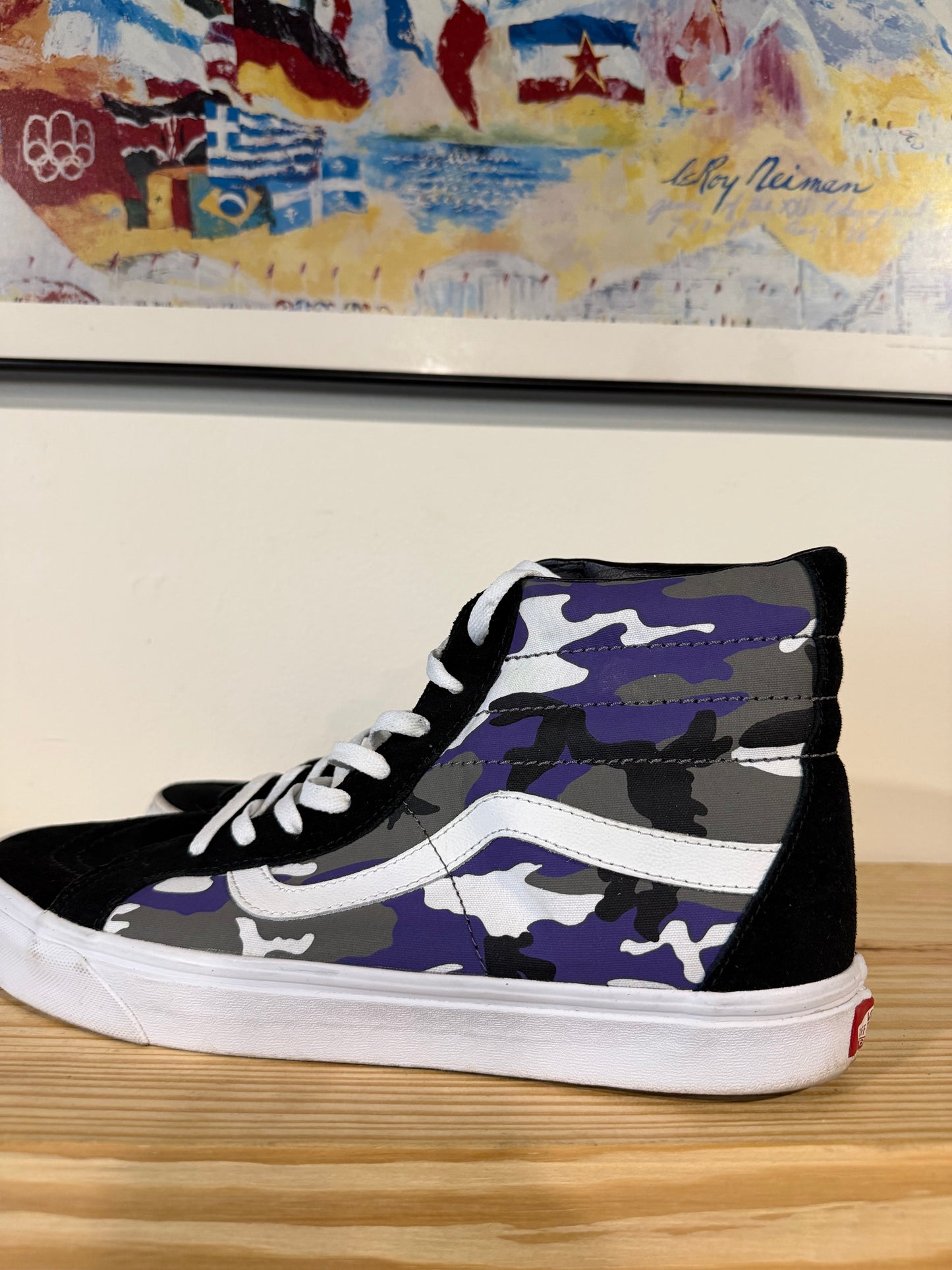 Vans SK8-Hi Top Pop Camo Heliotrope Purple Black Sz 13M/14.5W