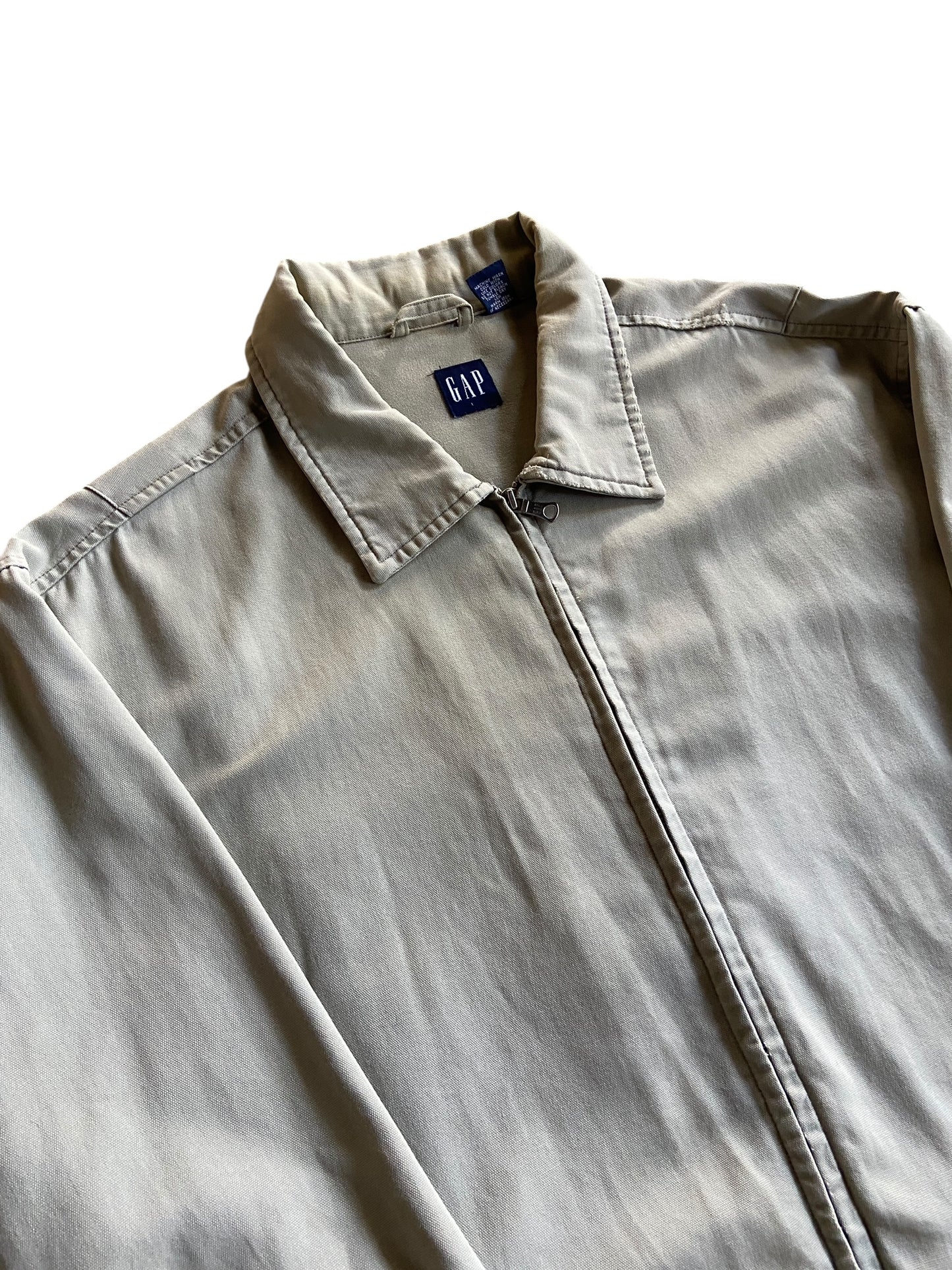 VTG Gap Tan Canvas Jacket Sz XL