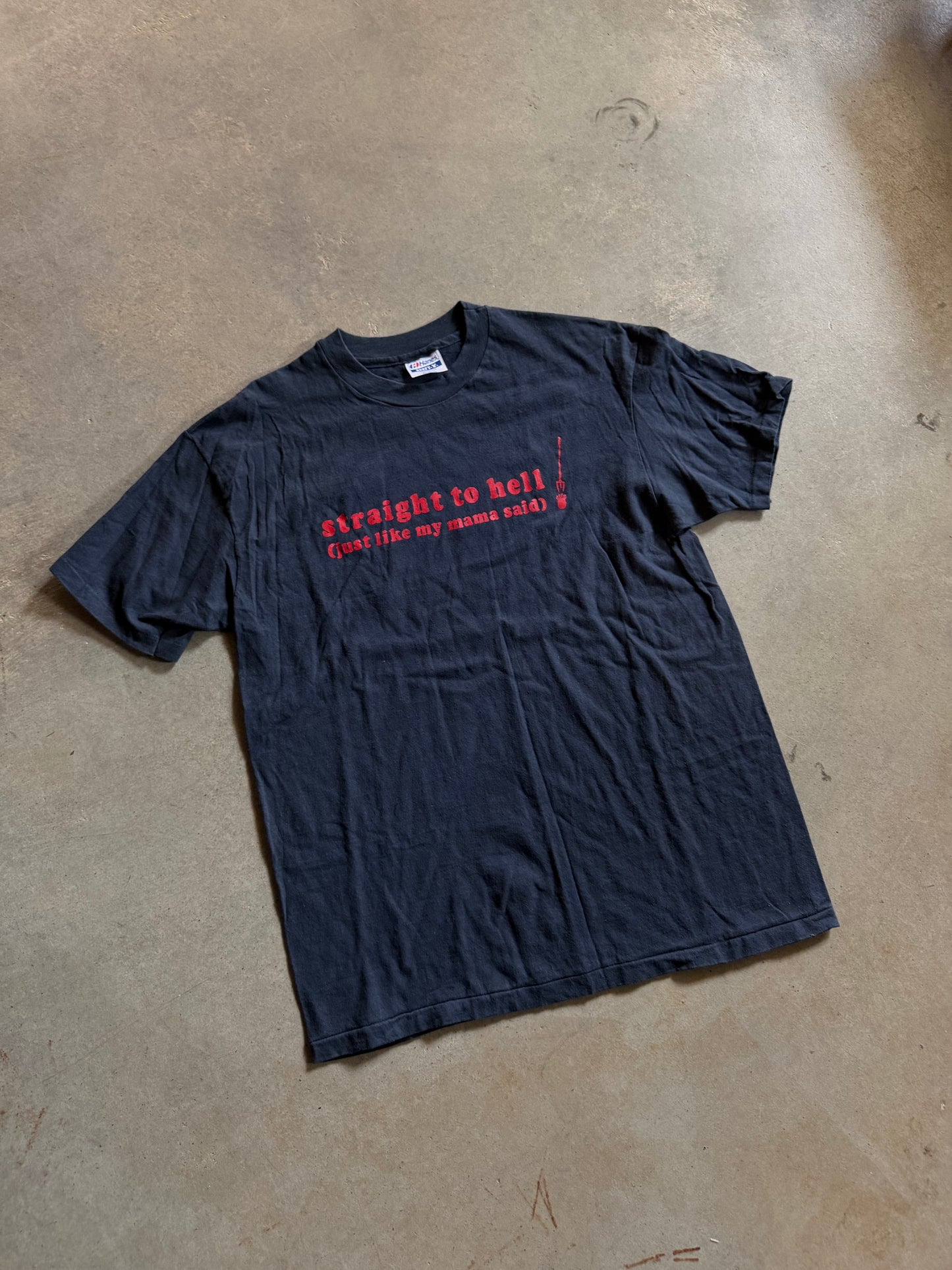 VTG Drivin & Cryin Straight To Hell Tee Sz M