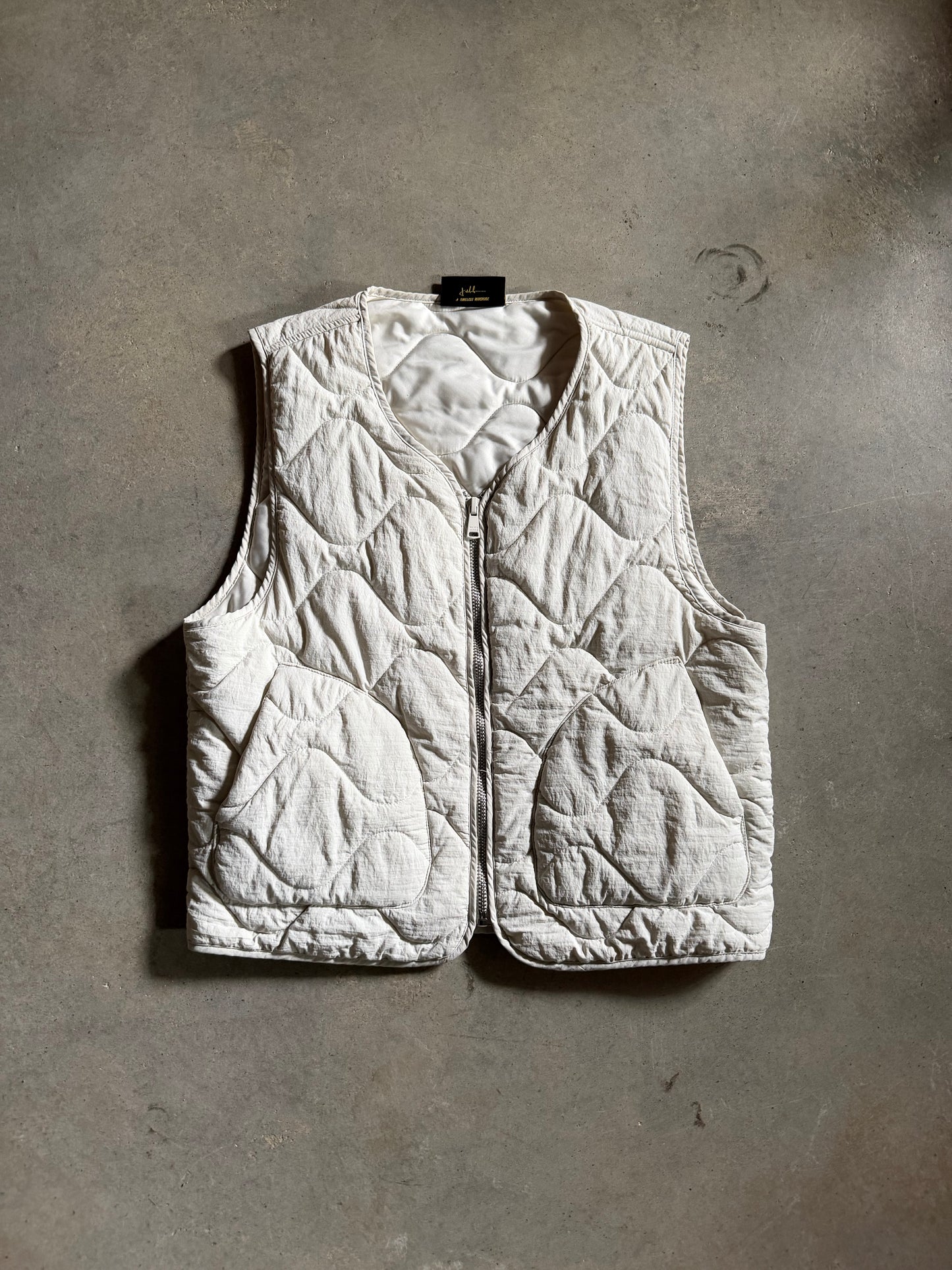 Maison Article Cream Vest Sz M