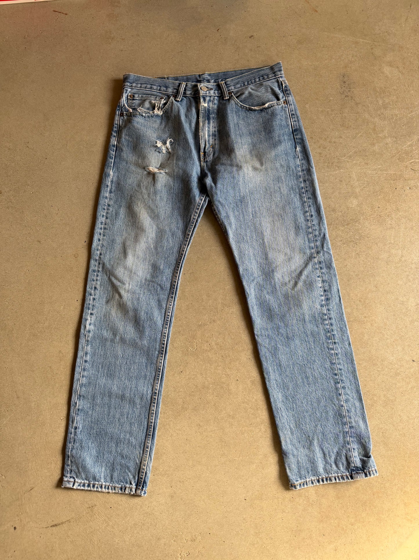 VTG Levis 505 Blue Denim Jeans Sz 34x32