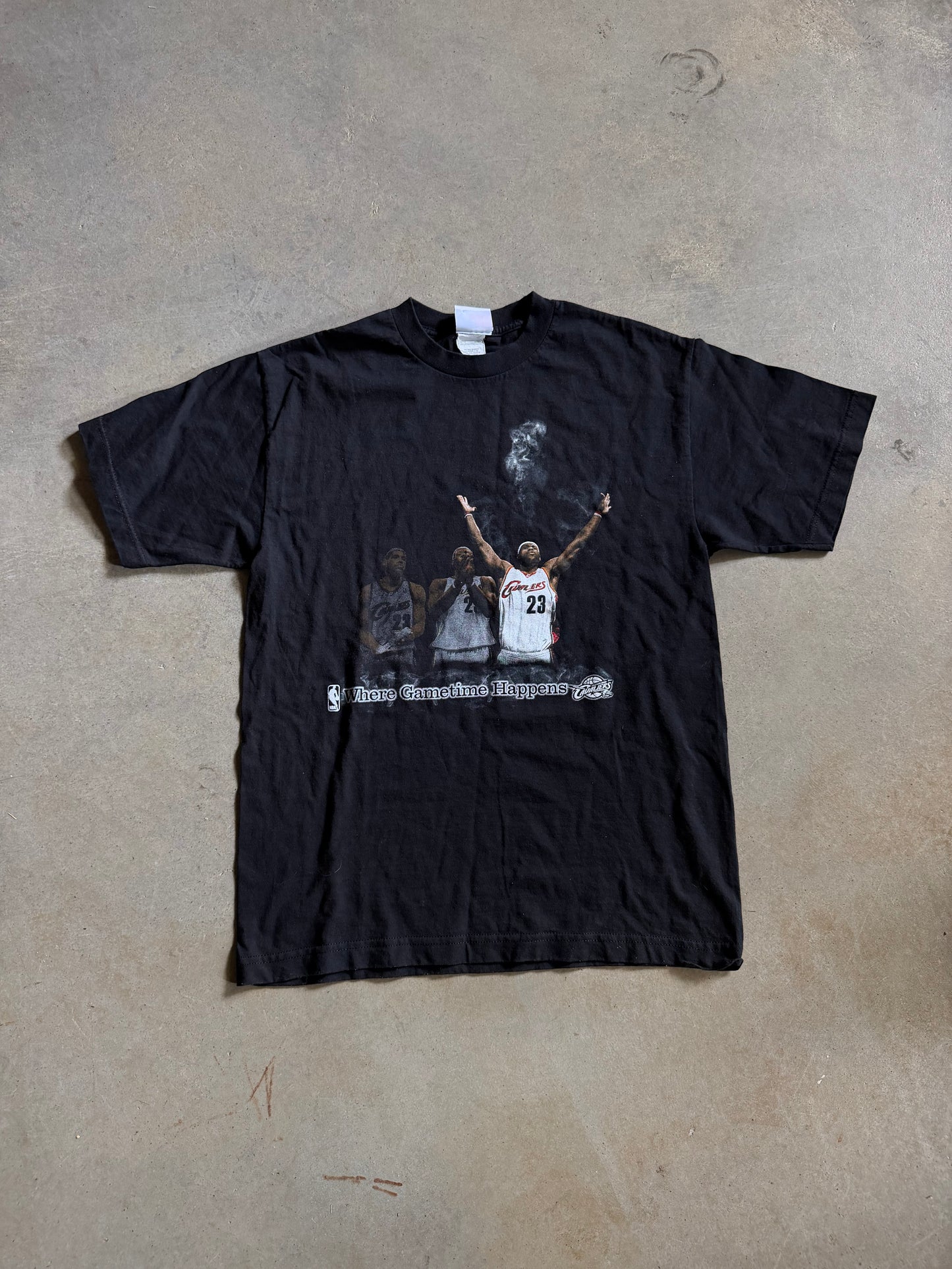 Y2K Cleveland Cavaliers Lebron James Majestic Tee Sz M