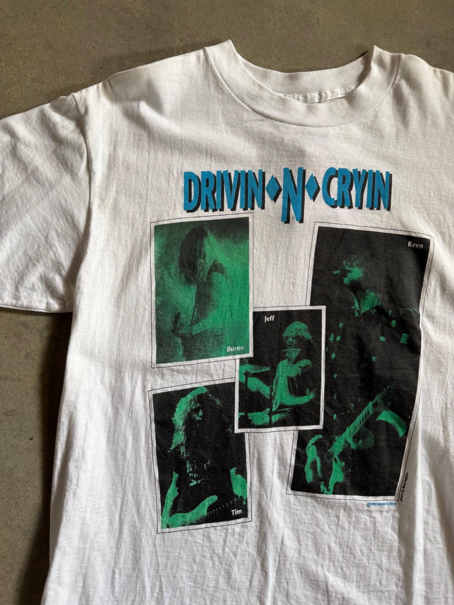 VTG Drivin n Cryin Thanksgiving 1991 Tee Sz L