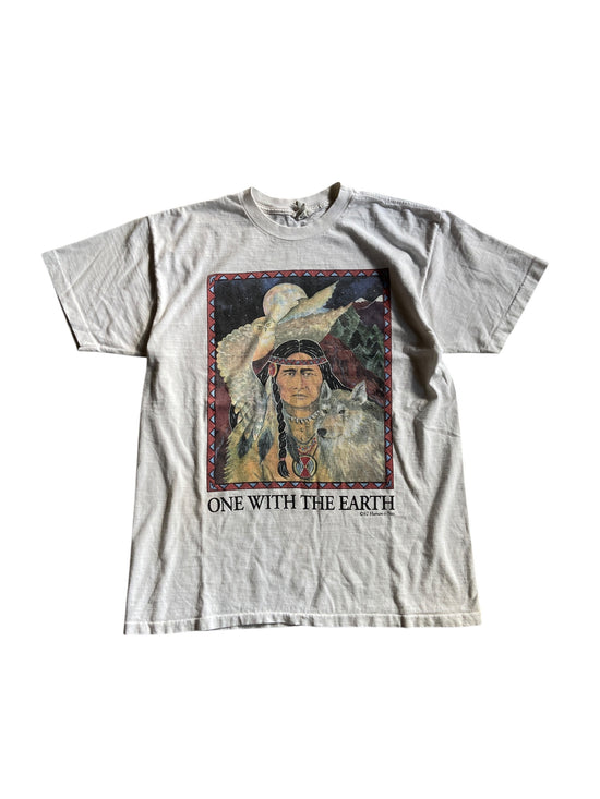 VTG One With The Earth Human i Tee Sz M/L