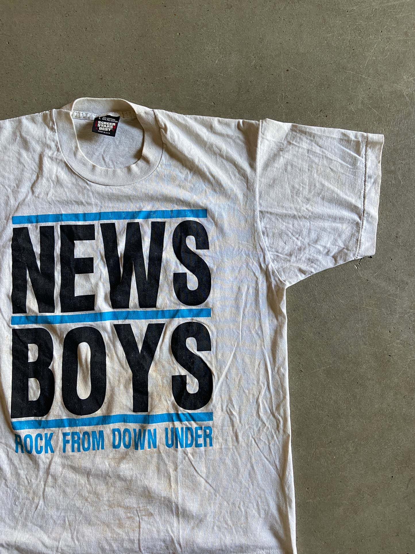 VTG News Boys Rock From Down Under Tee Sz M