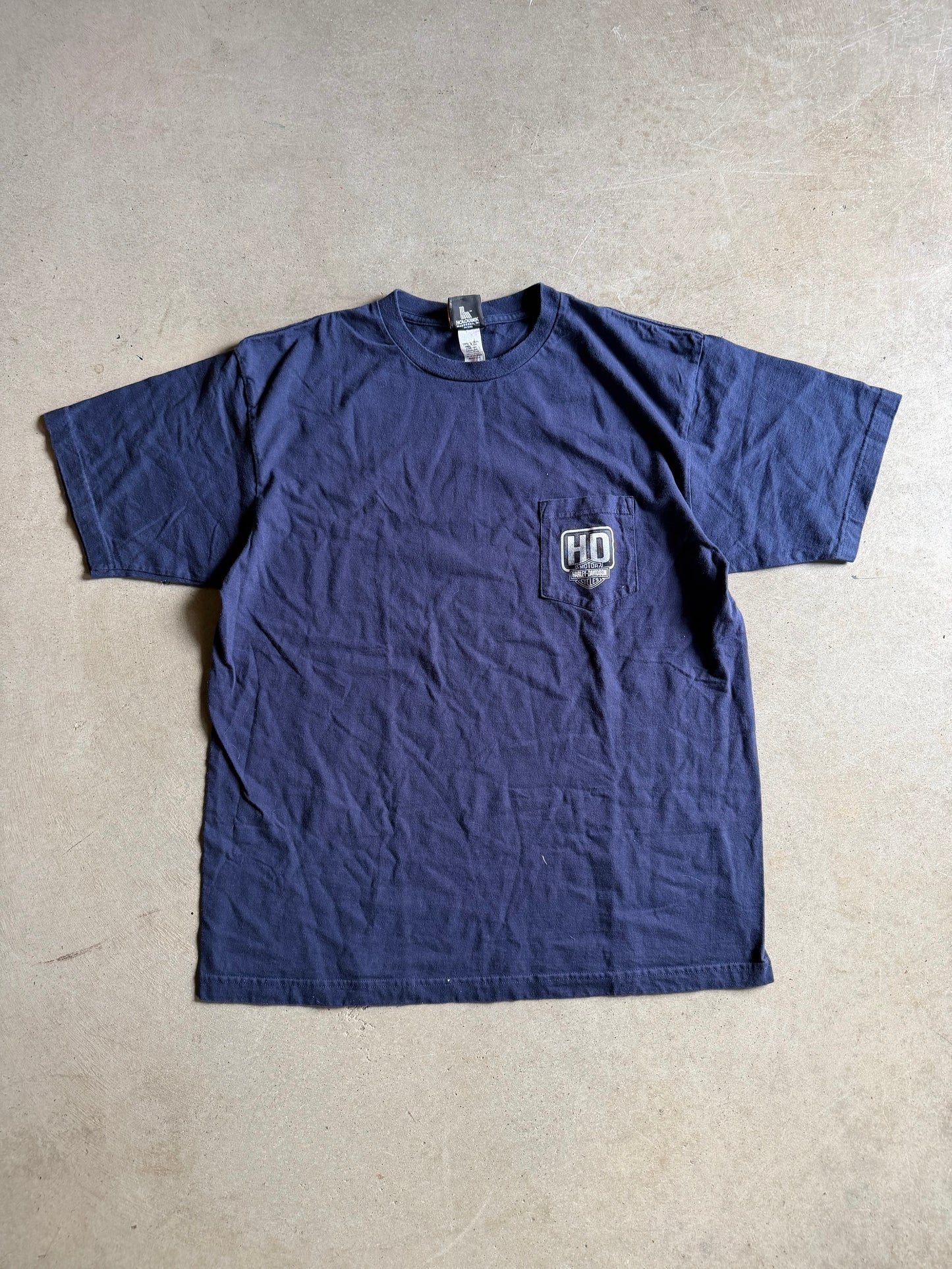 VTG Harley Davidson Appalachian Navy Blue Tee Sz XL