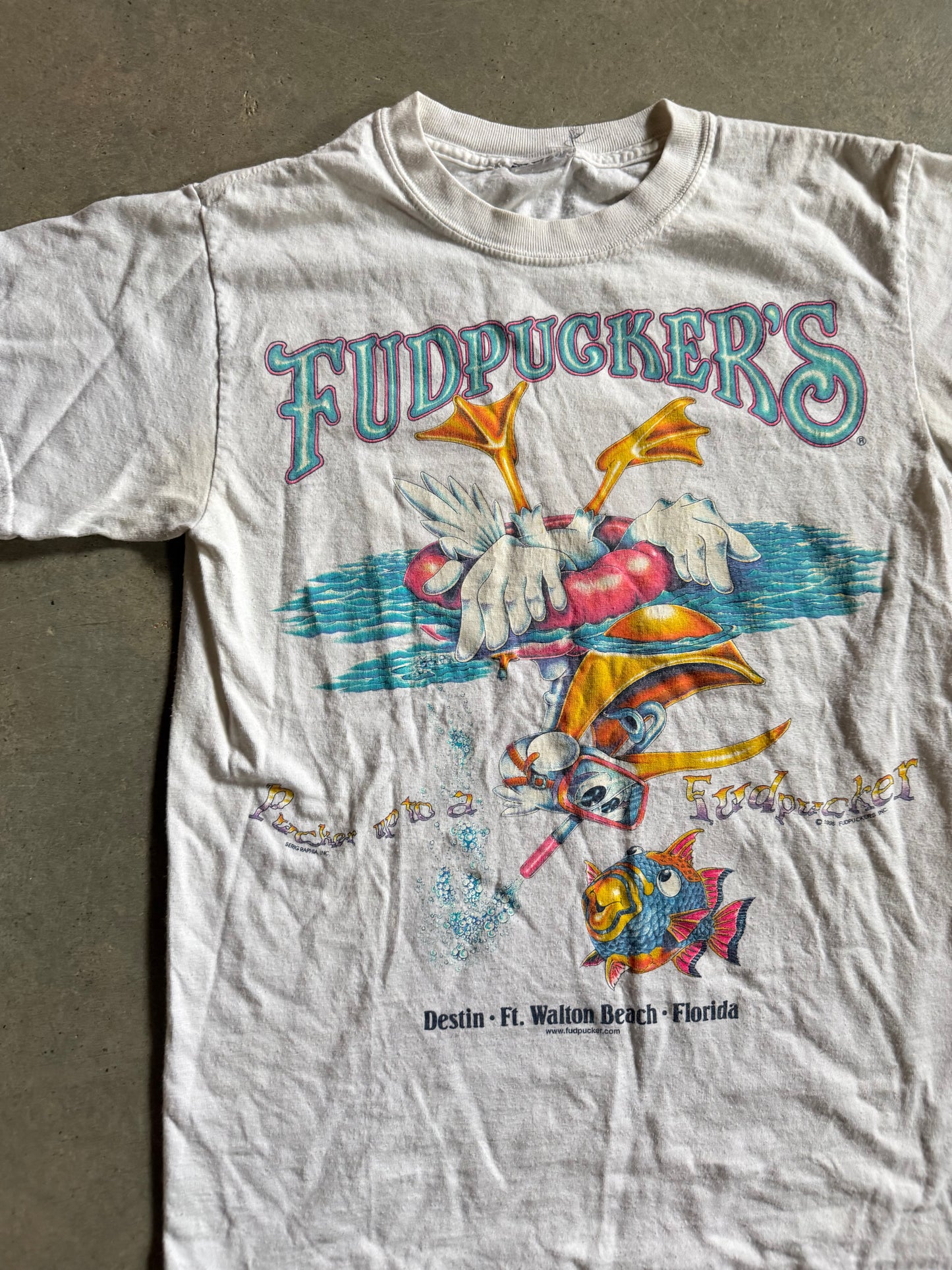 VTG Fudpuckers Florida Tee Sz S