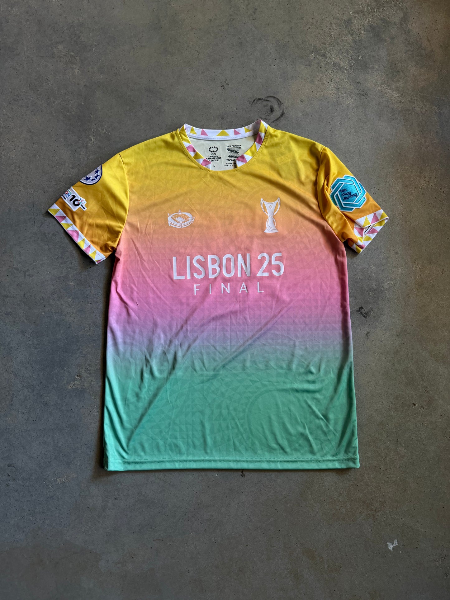 Lisbon 25 Final Women's Champion League Jersey Sz L