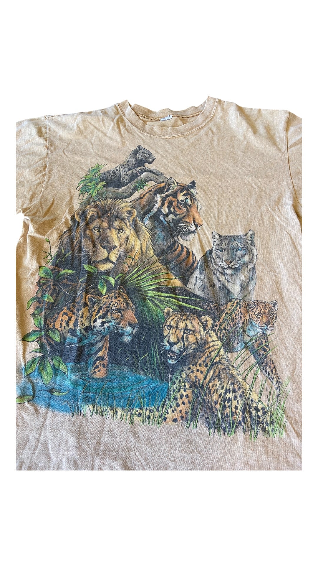 VTG Big Cats Tee Sz L